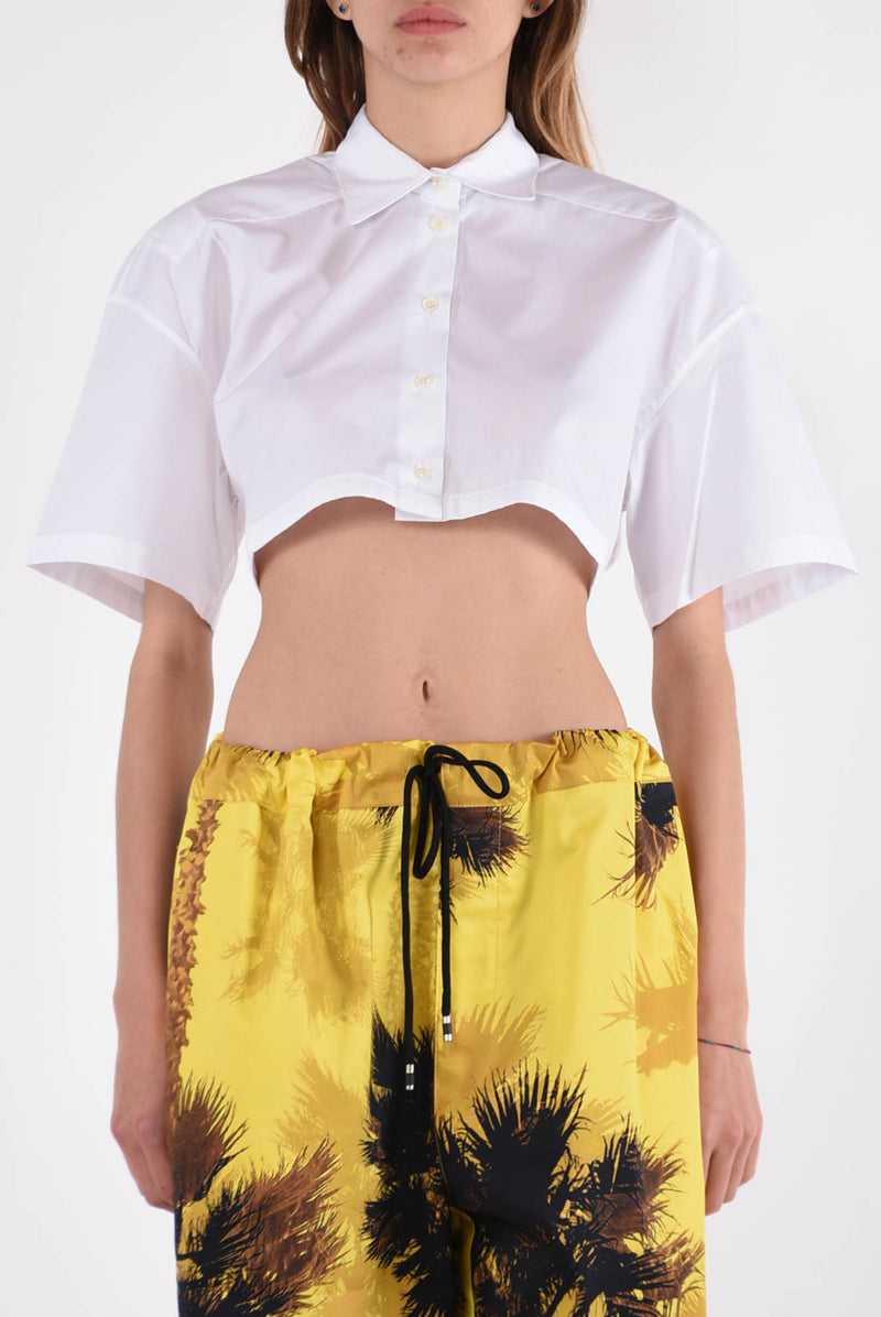 LANEUS camicia cropped