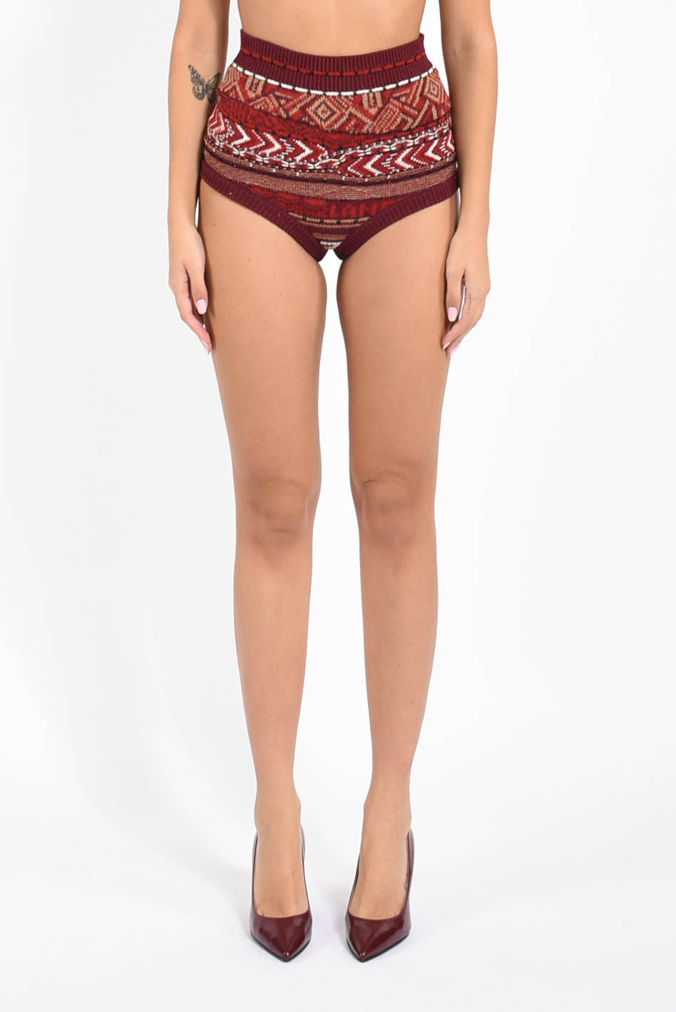 Coulotte in maglia jacquard
