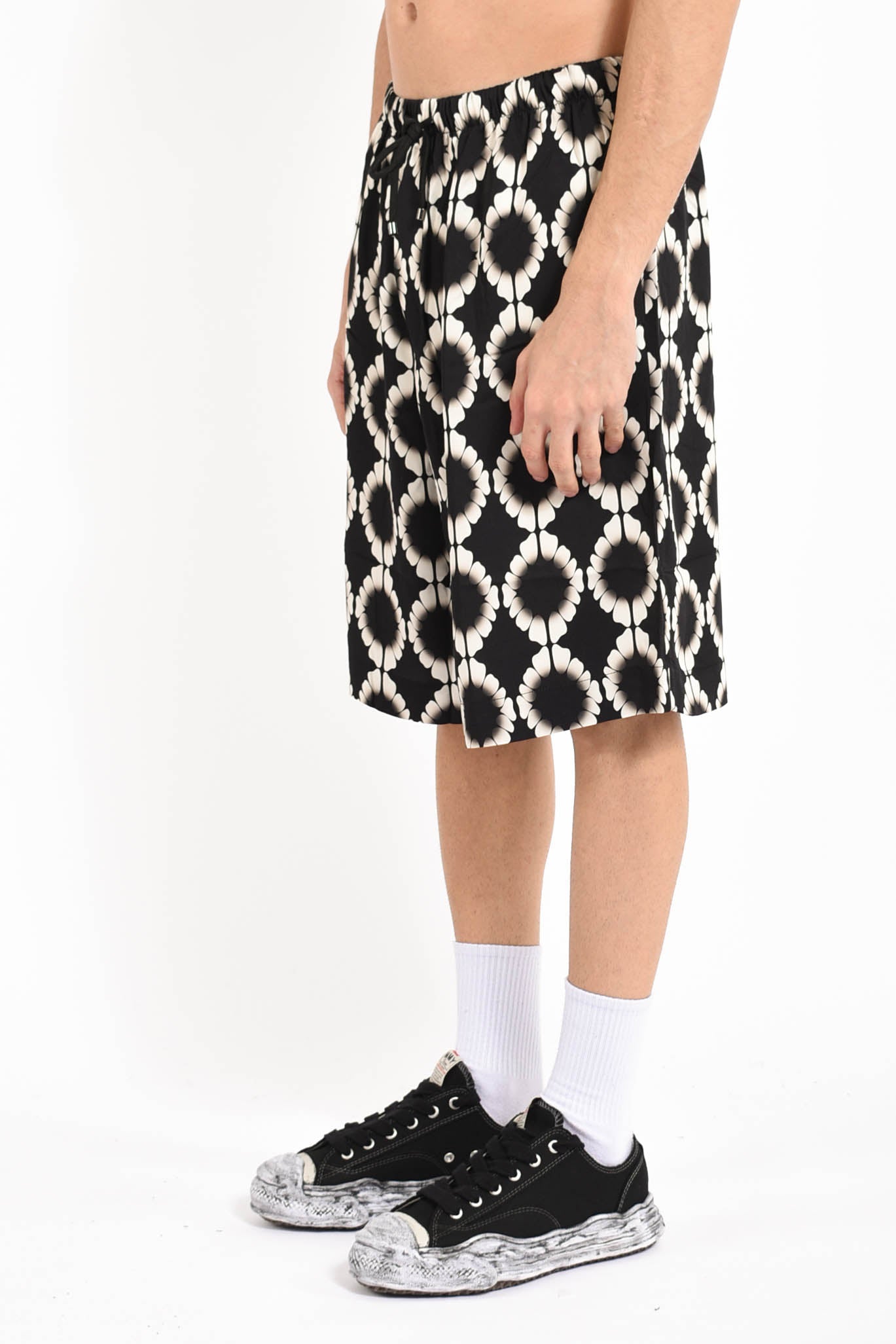 bermuda in viscosa stampata