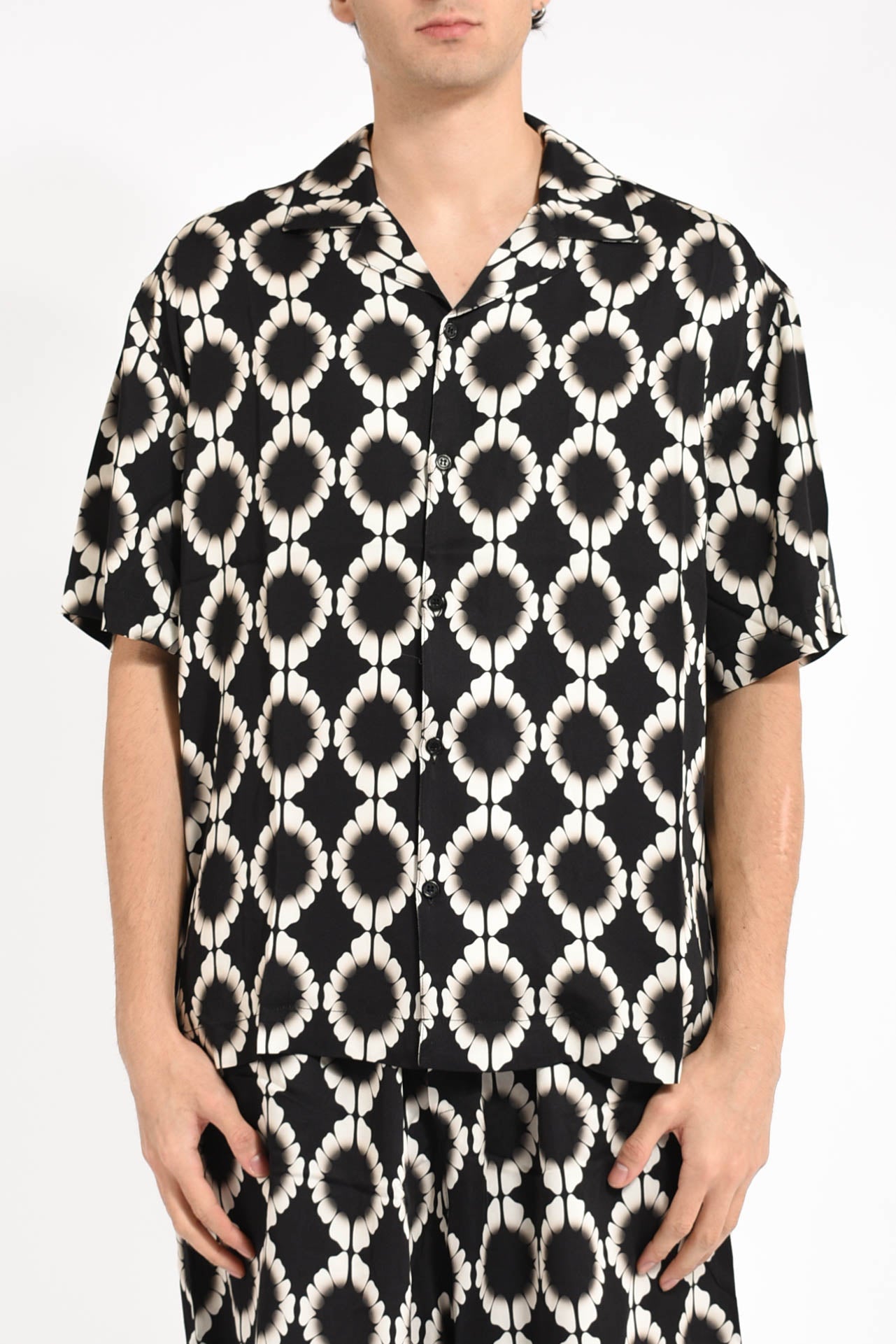 camicia in viscosa stampata