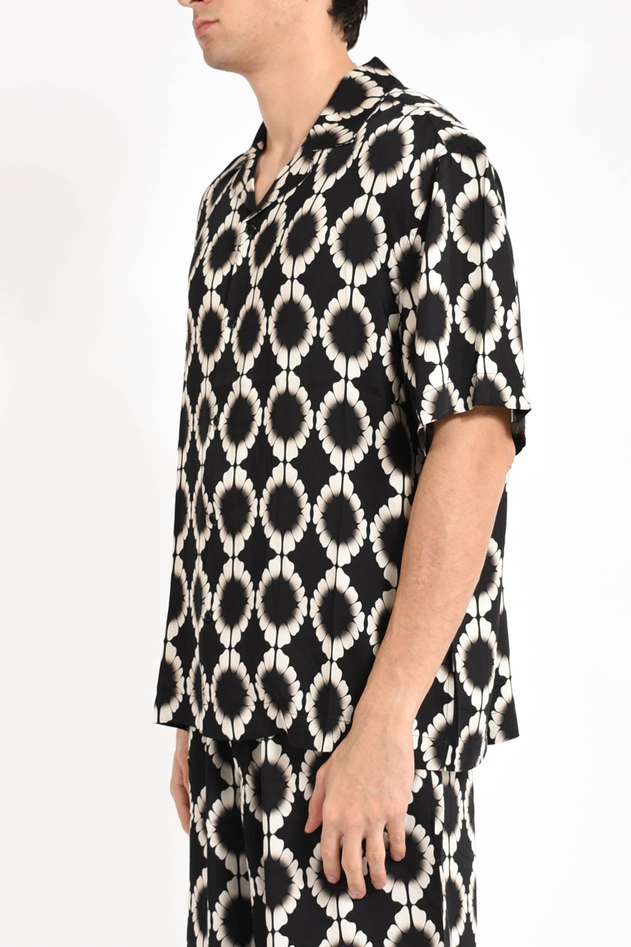 camicia in viscosa stampata