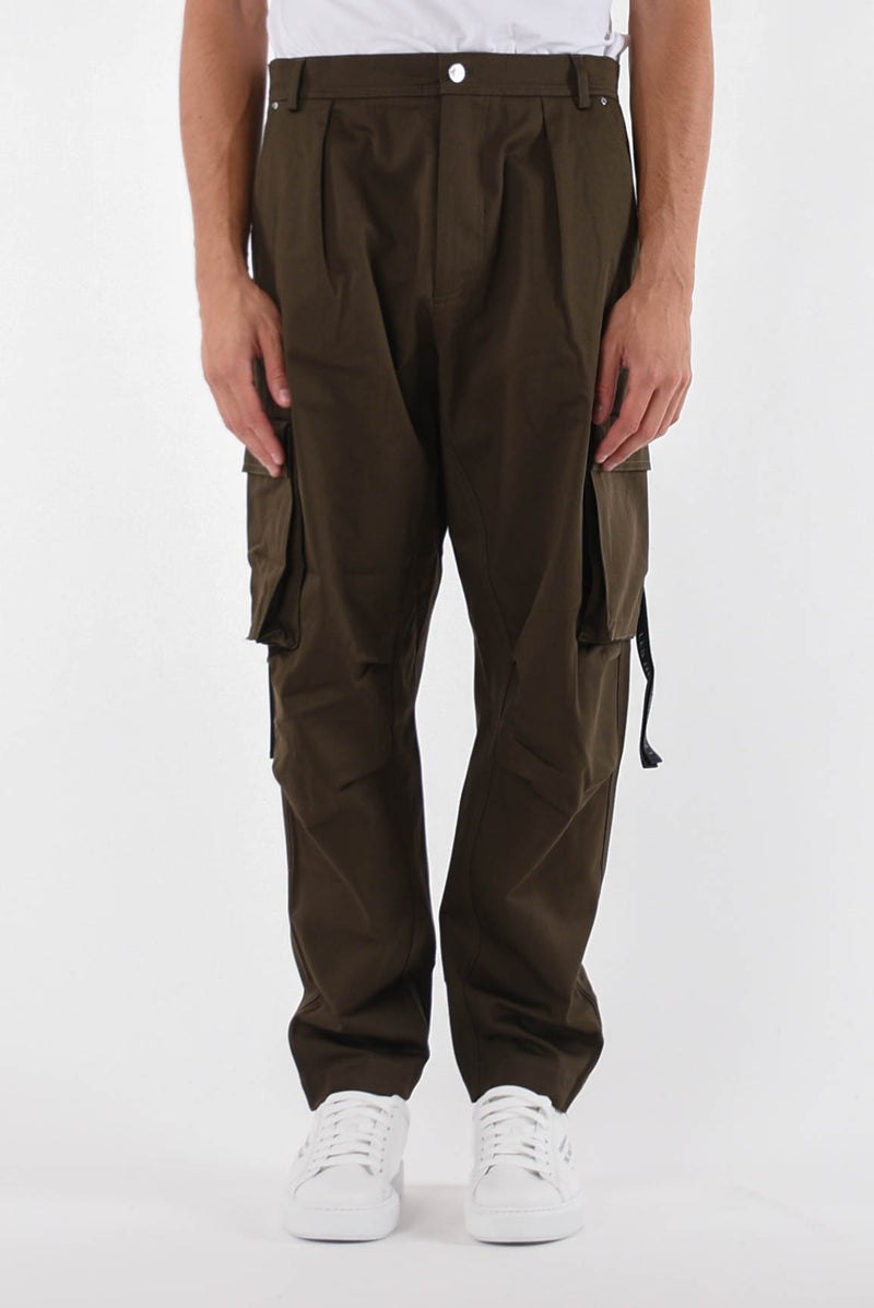 LES HOMMES Pantaloni cargo in cotone