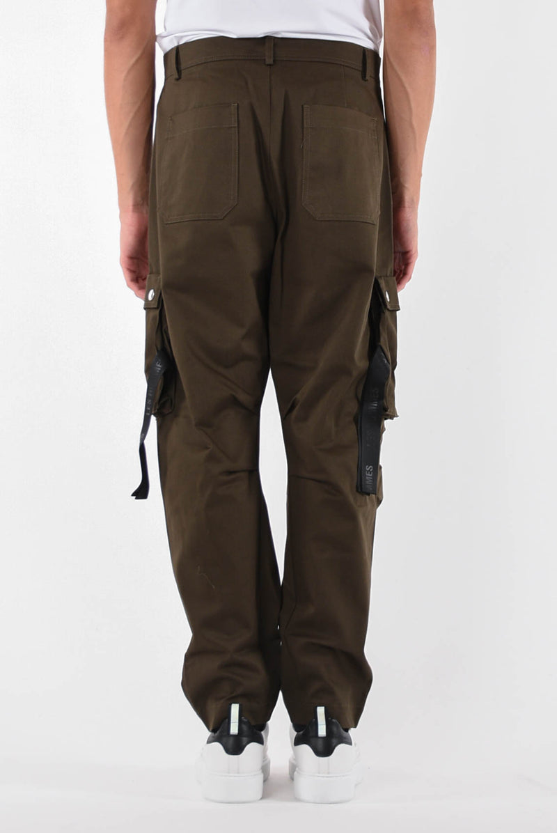 LES HOMMES Pantaloni cargo in cotone