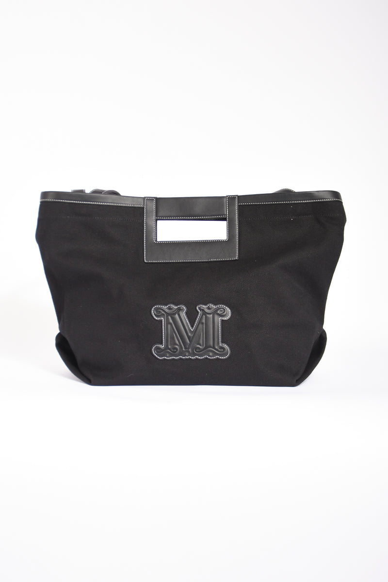 borsa shopper in canvas ecru