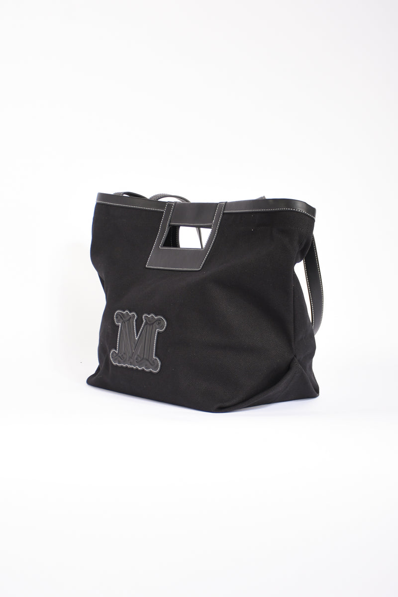 borsa shopper in canvas ecru