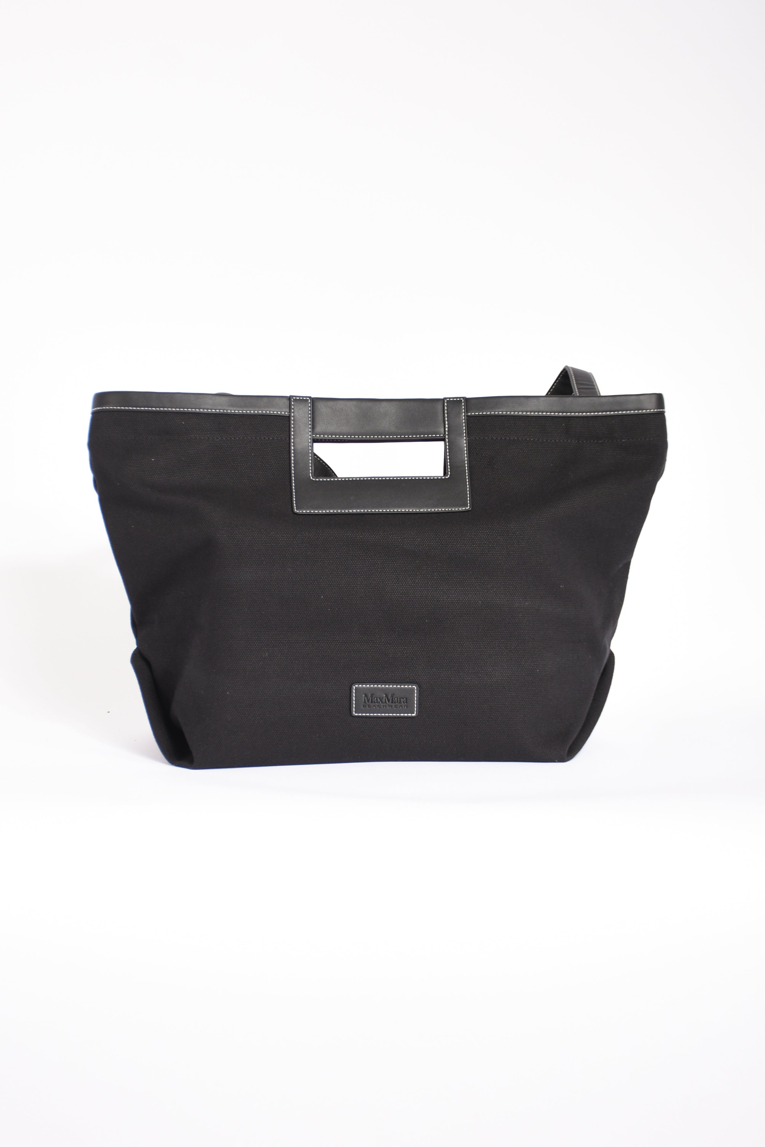 borsa shopper in canvas ecru