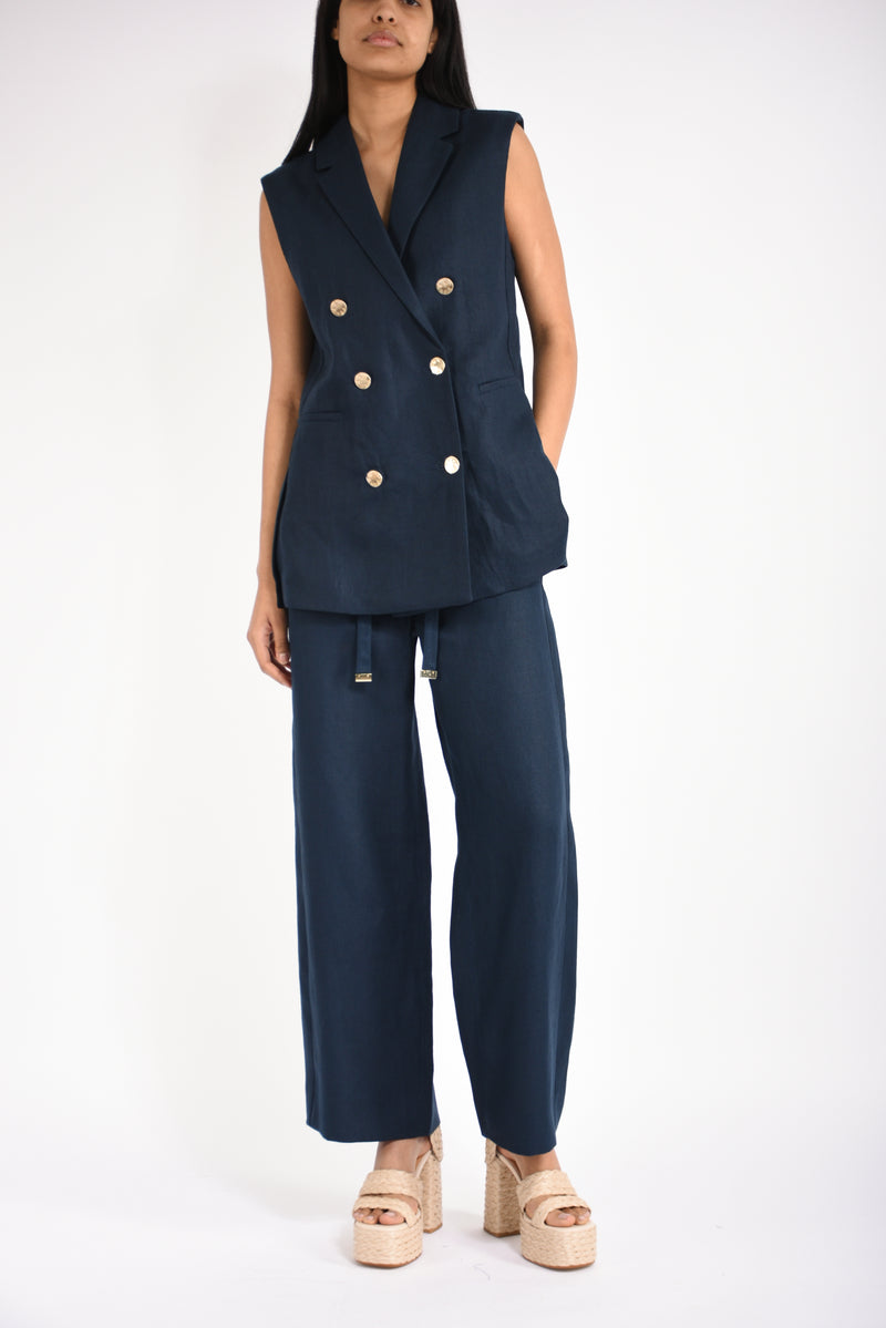 pantaloni in lino amedea