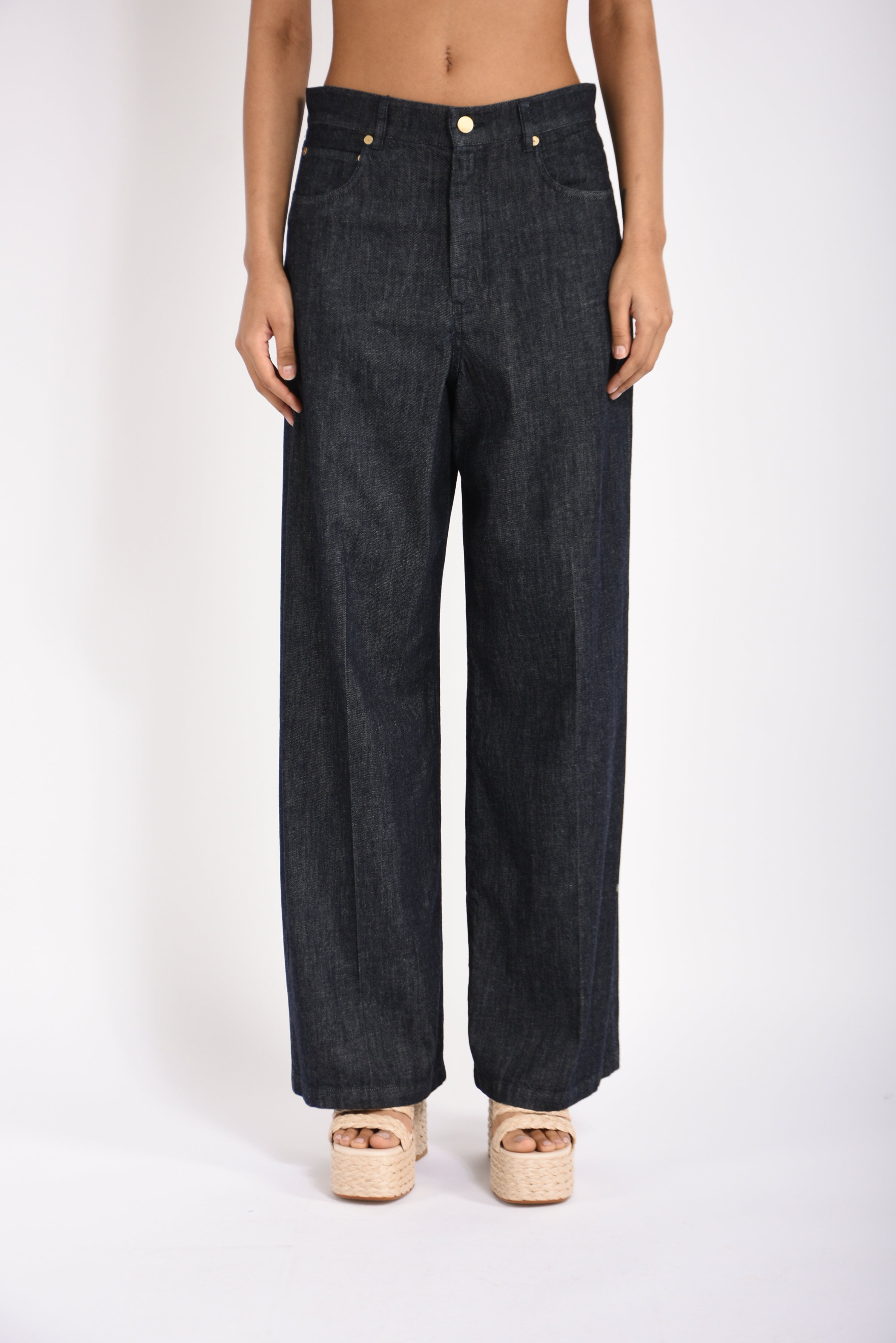 Jeans dritti in denim lavinia