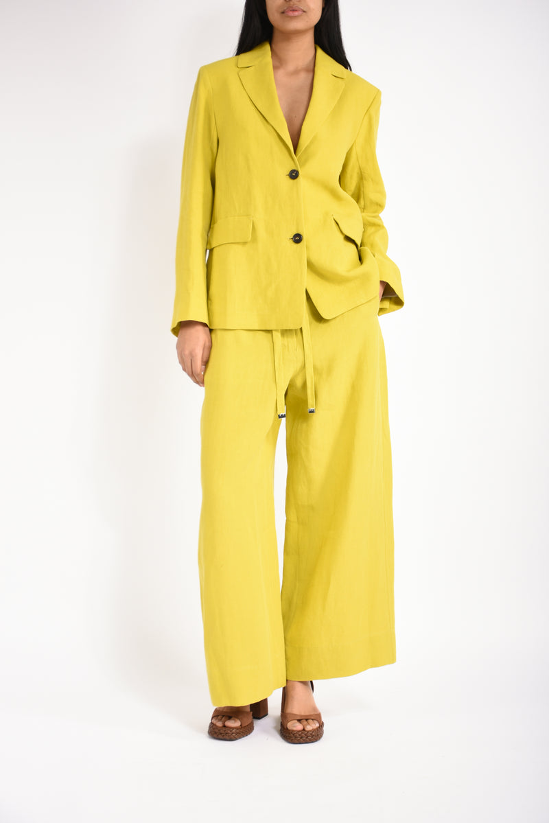pantaloni jogging in lino aurora
