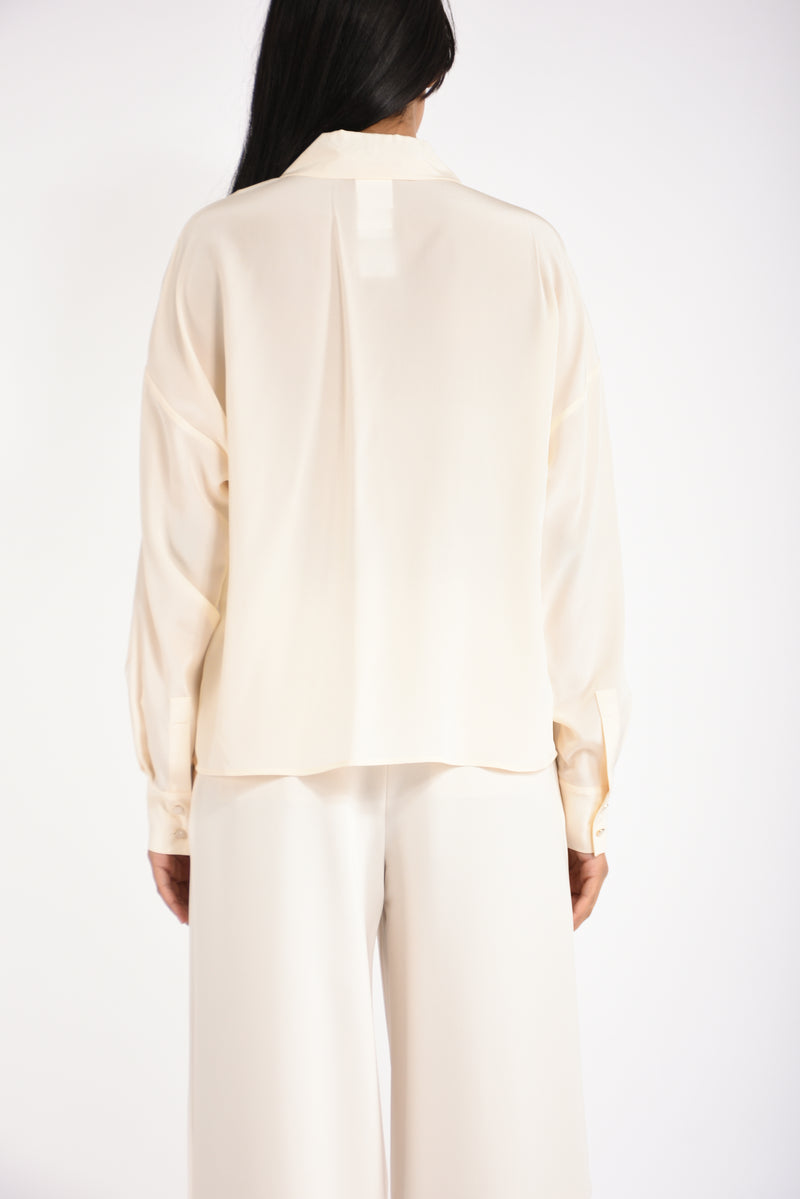 camicia in seta con cravattino colon