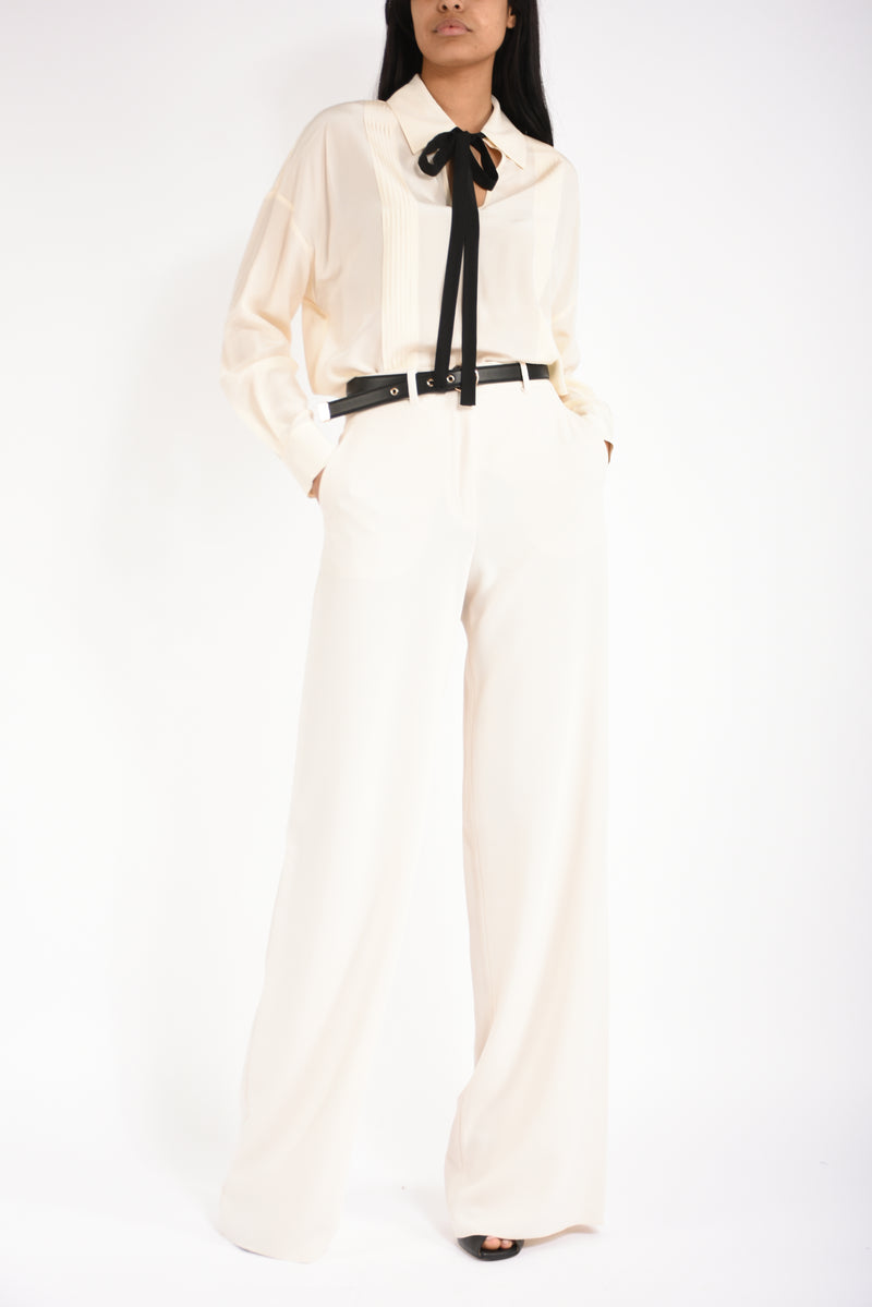 camicia in seta con cravattino colon