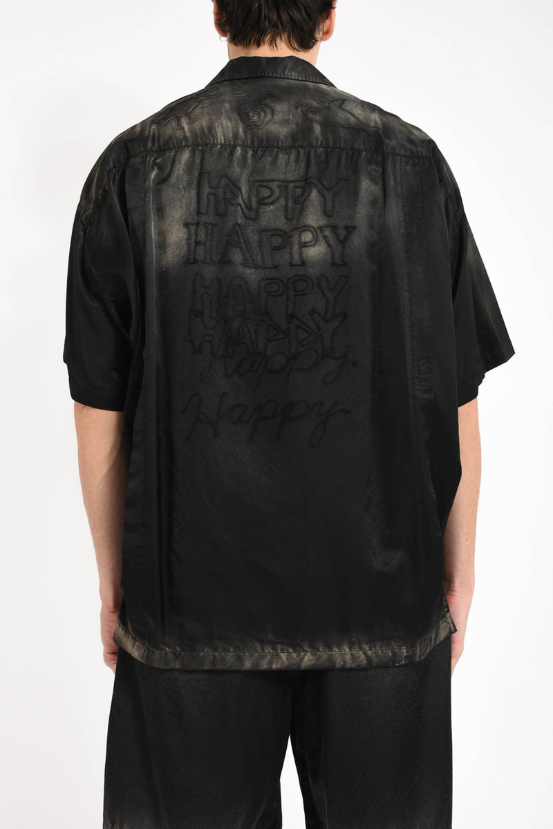 camicia aged satin