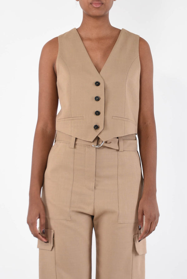MSGM gilet in canvas