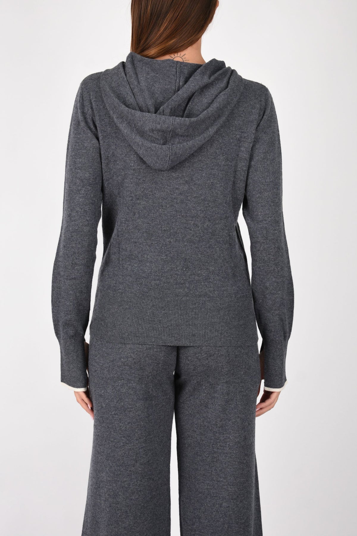 Maglia in lana con cappuccio 107203A3G1