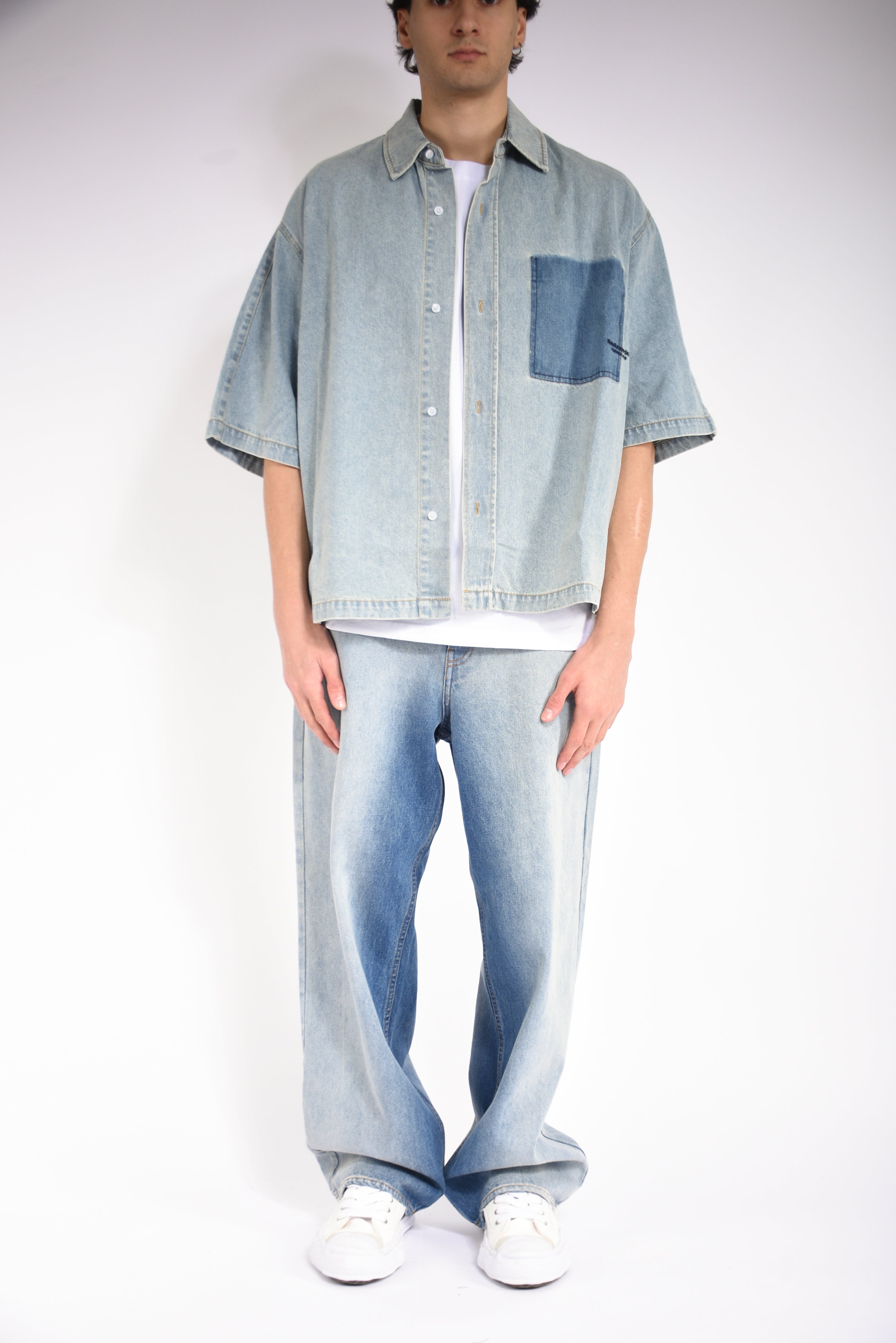 camicia lyocell short sleeves