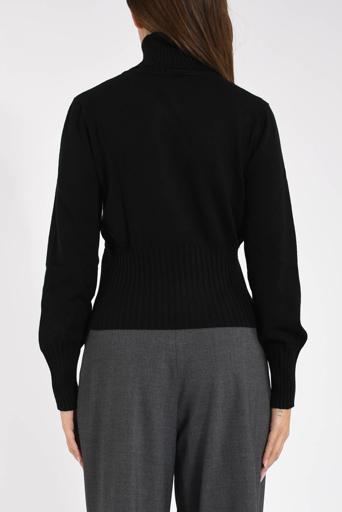 maglia in lana collo alto