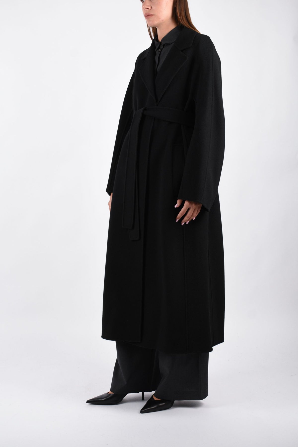 Cappotto lungo a vestaglia in drap di lana  SMMPENELOPE 2629016121600
