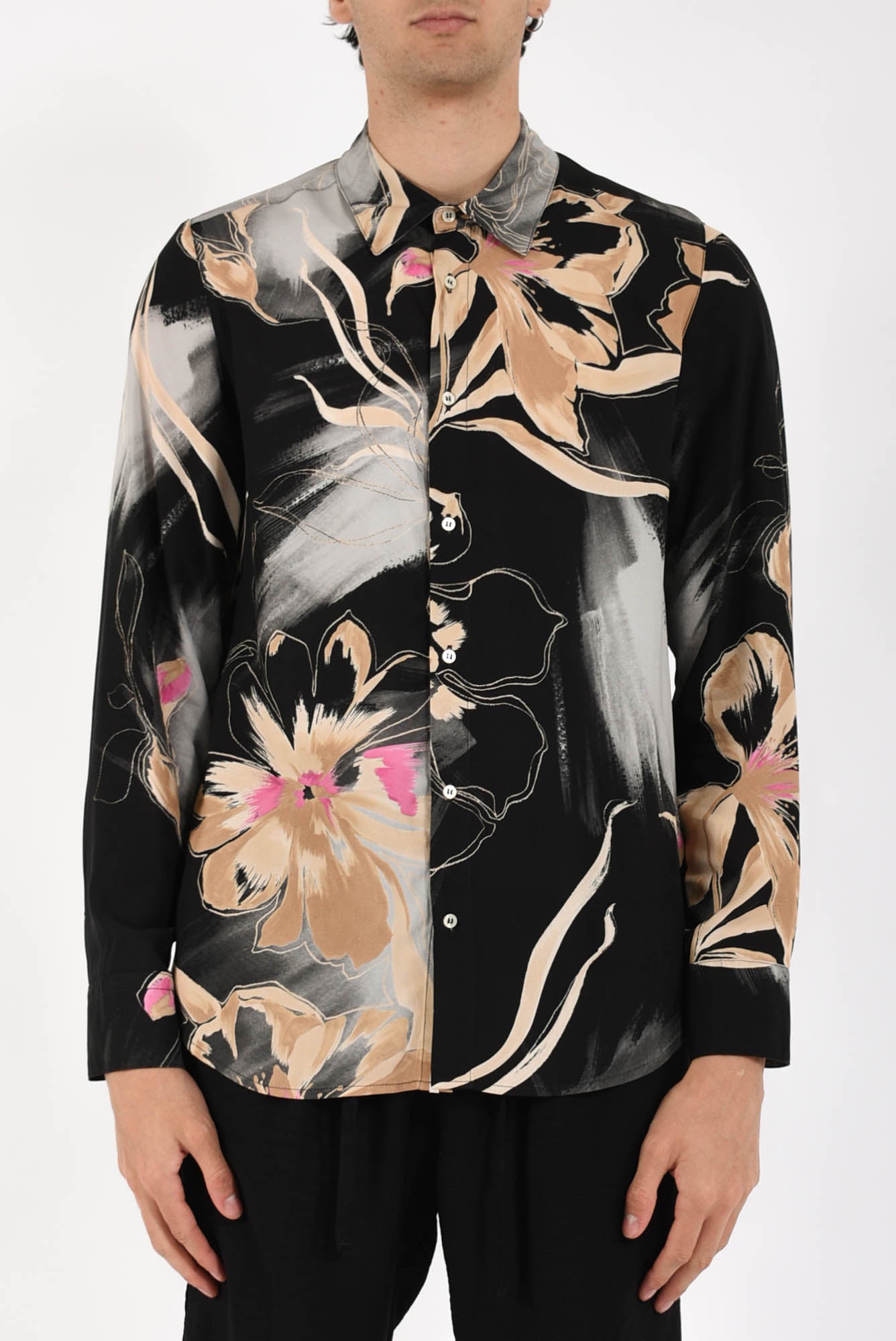 Camicia fantasia in viscosa