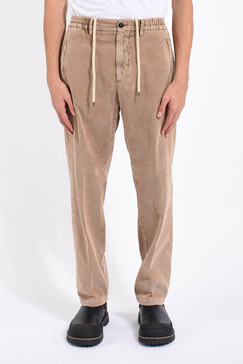 Pantaloni rudy in velluto a coste