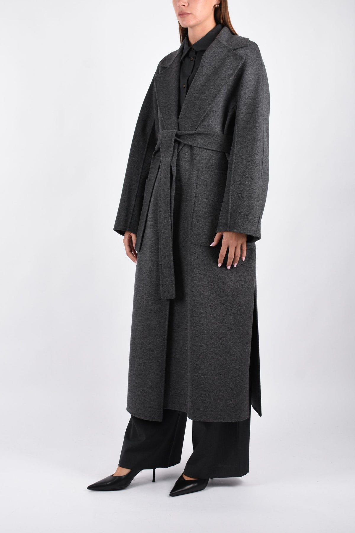 Cappotto lungo in lana double  SMMPEONIE 2629016113600