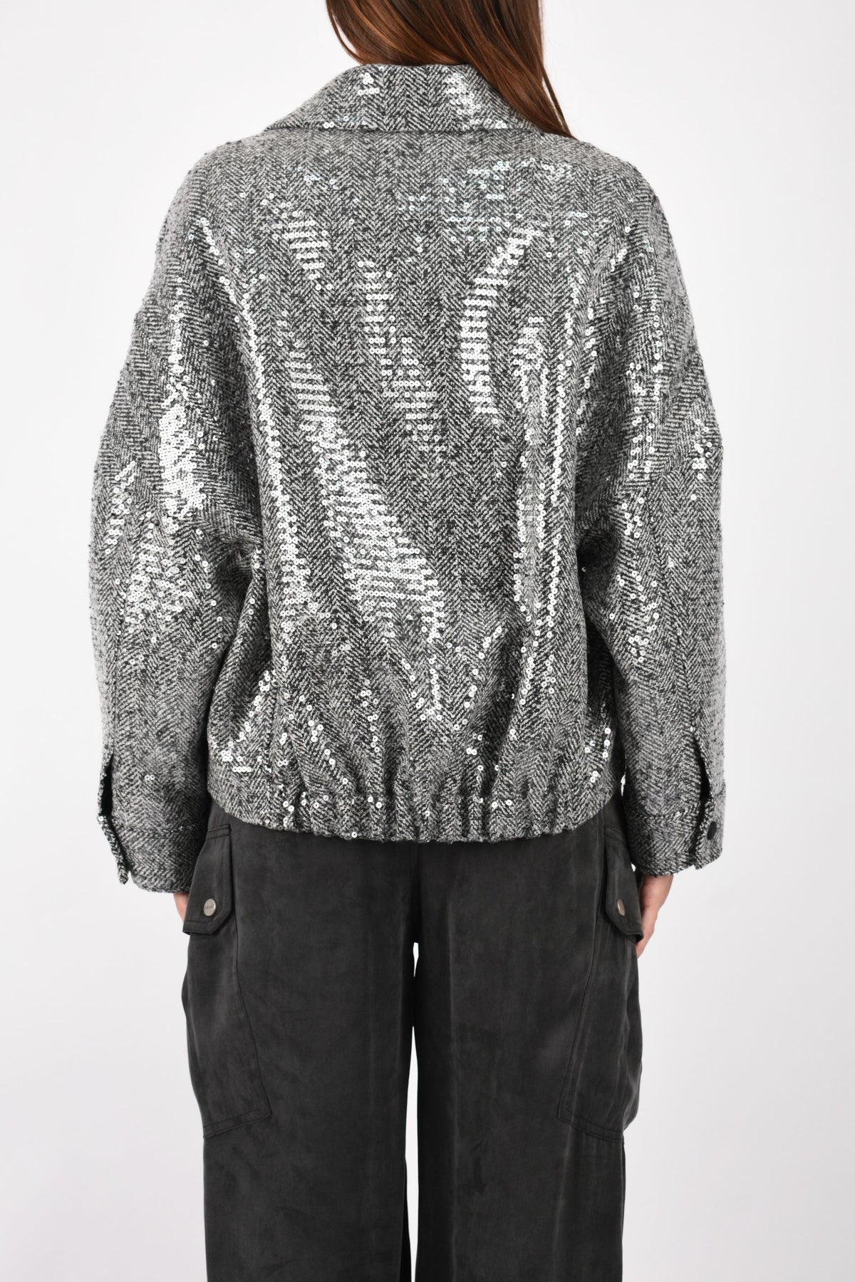 Caban con paillettes 107145A2FE