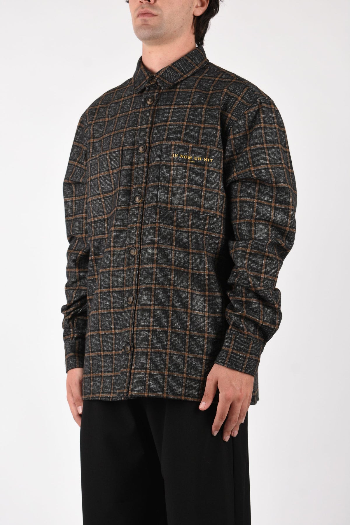 Camicia in flannel with black mask NUW26257