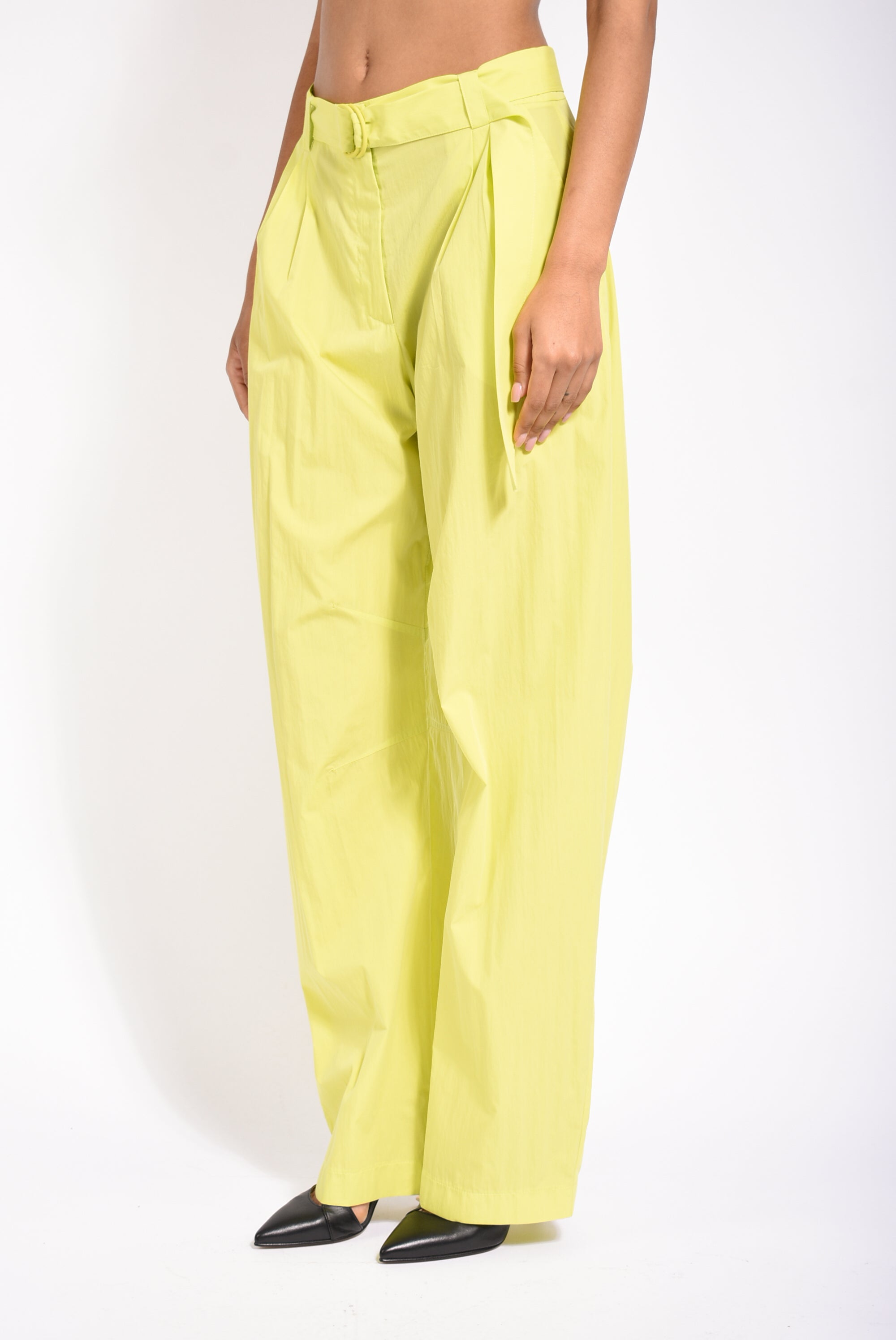 Pantaloni ampi in cotone