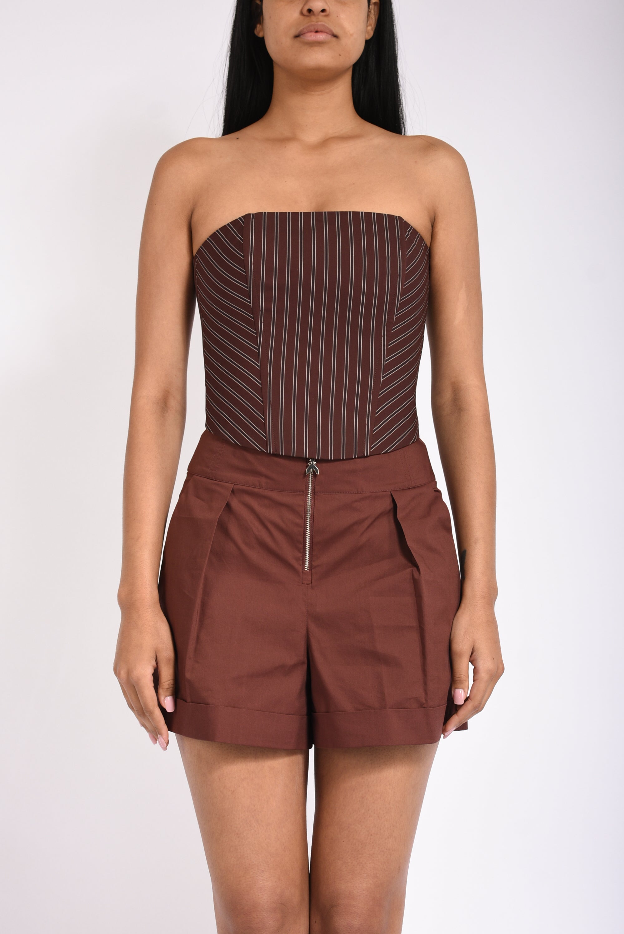 Top bustier in popeline
