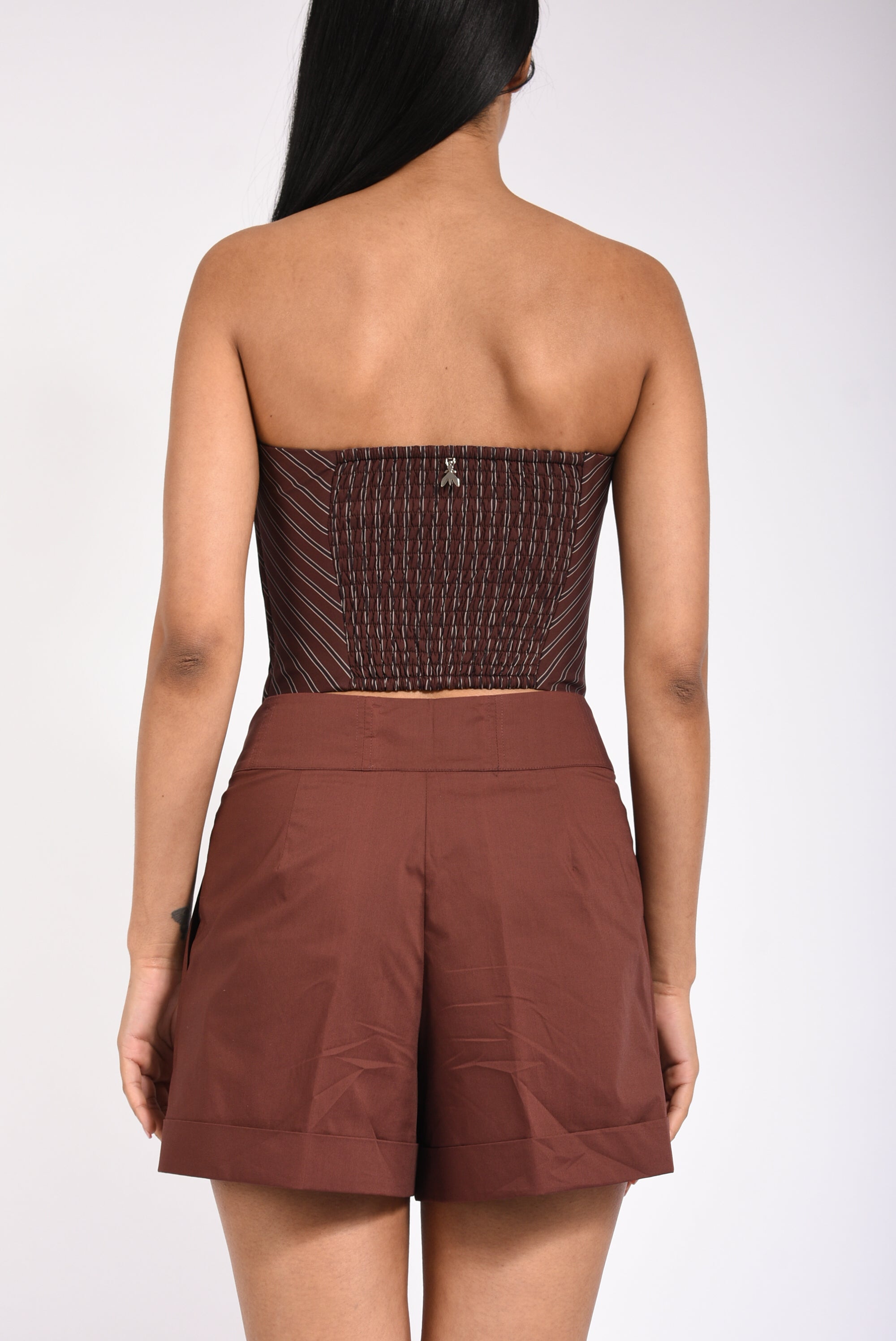 Top bustier in popeline