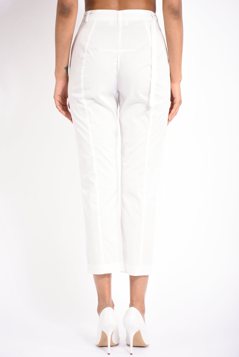 Pantaloni a sigaretta in popeline