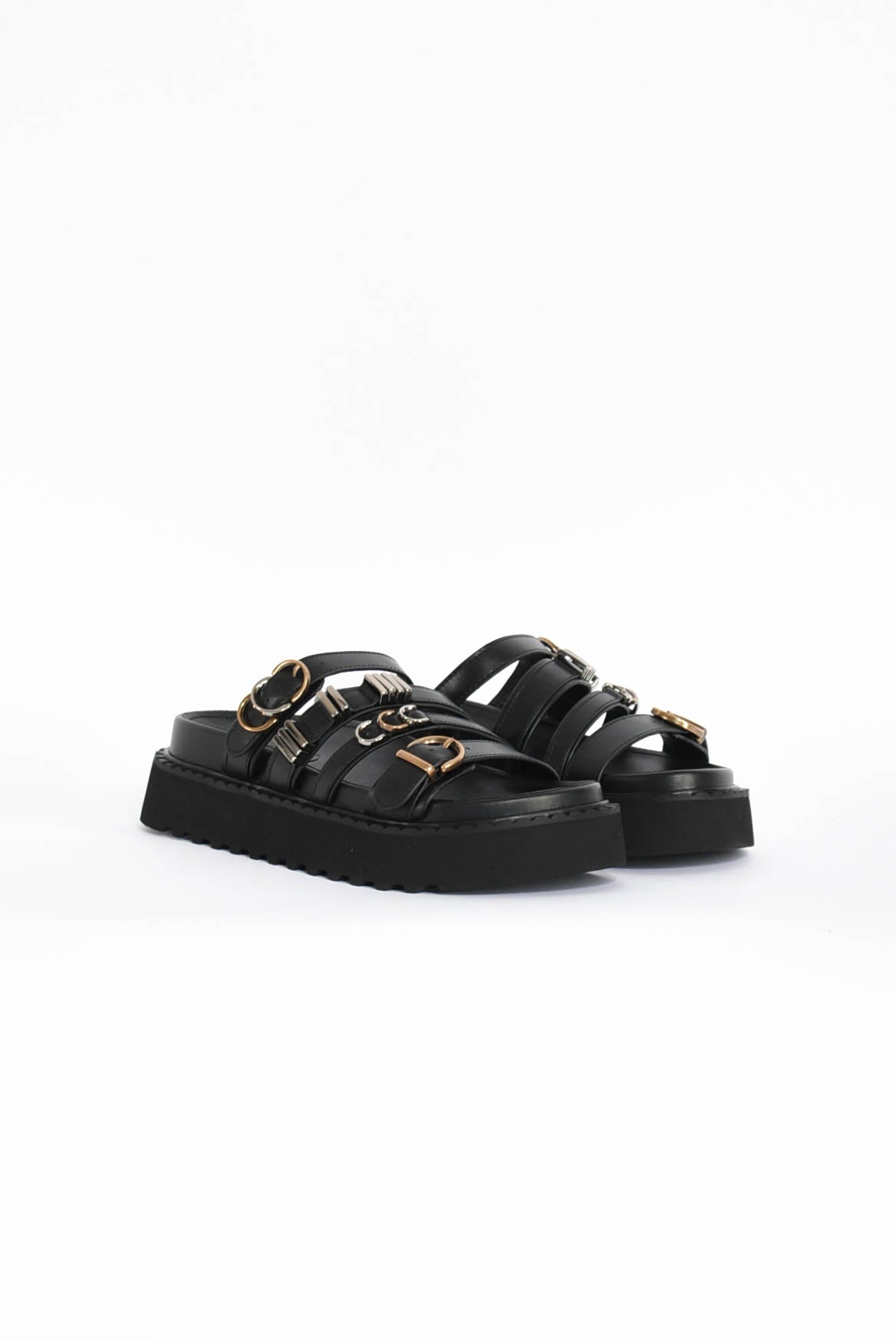 sandali bassi in pelle modello kate