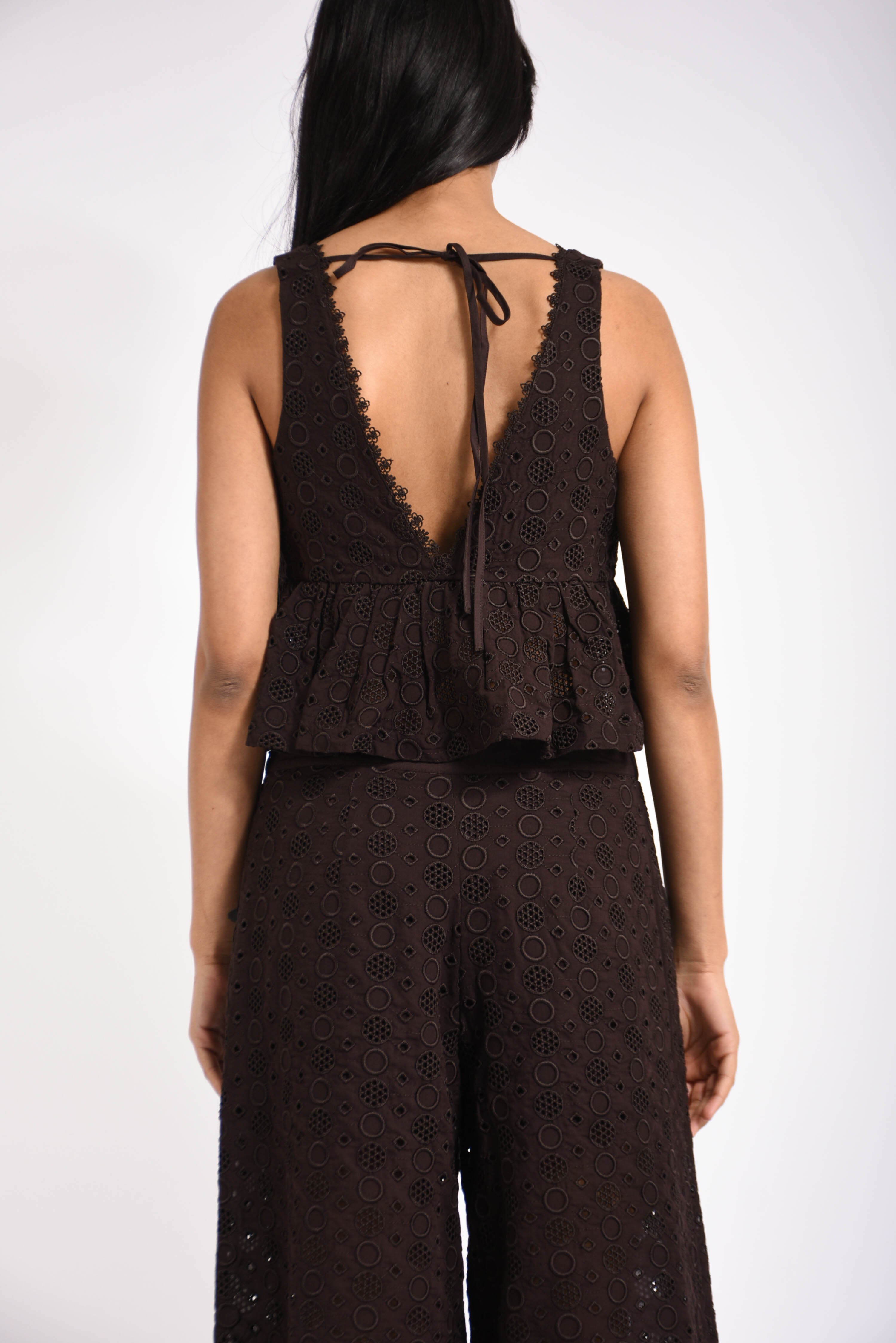 top in pizzo sangallo kiersten