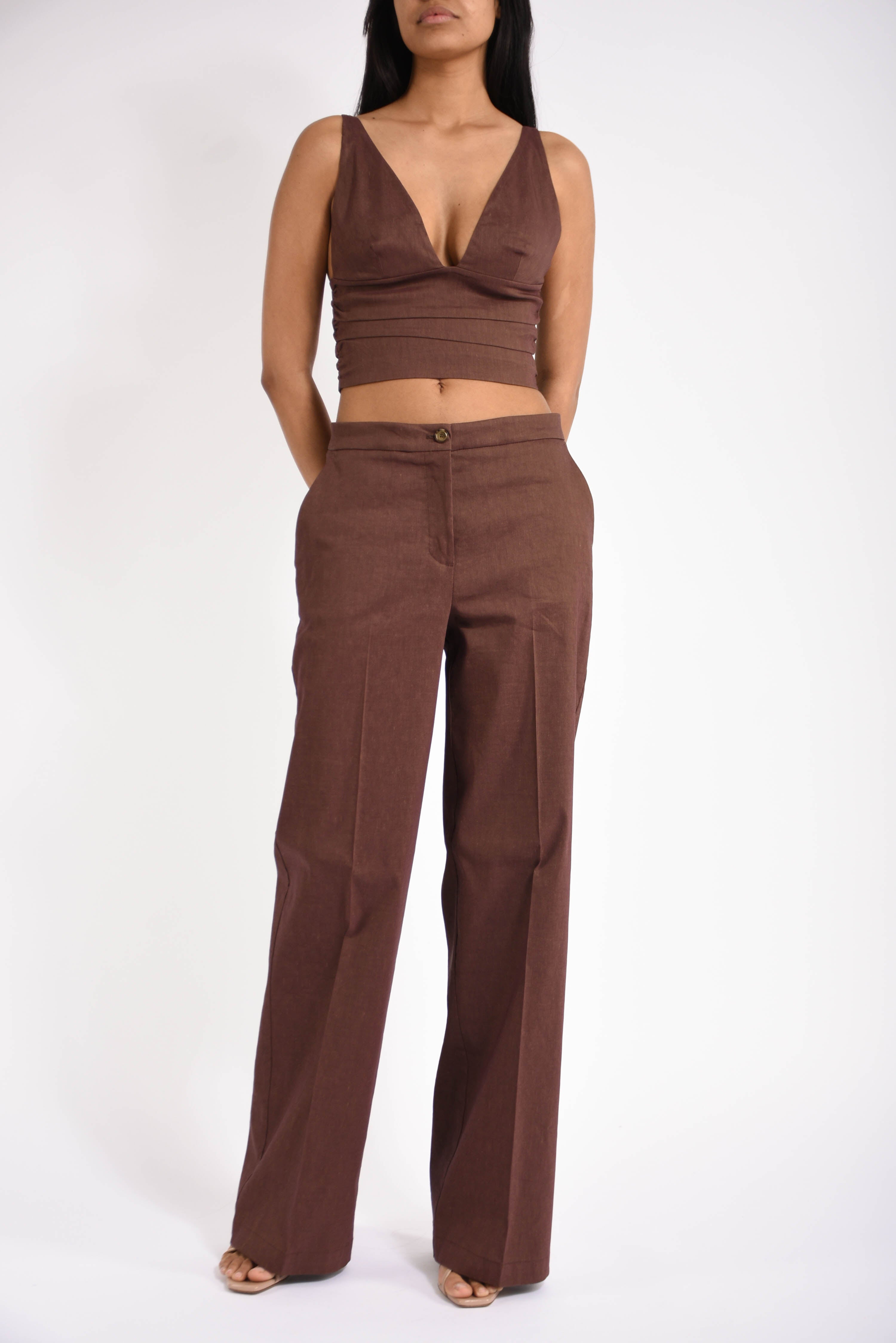 pantaloni in lino jacopone