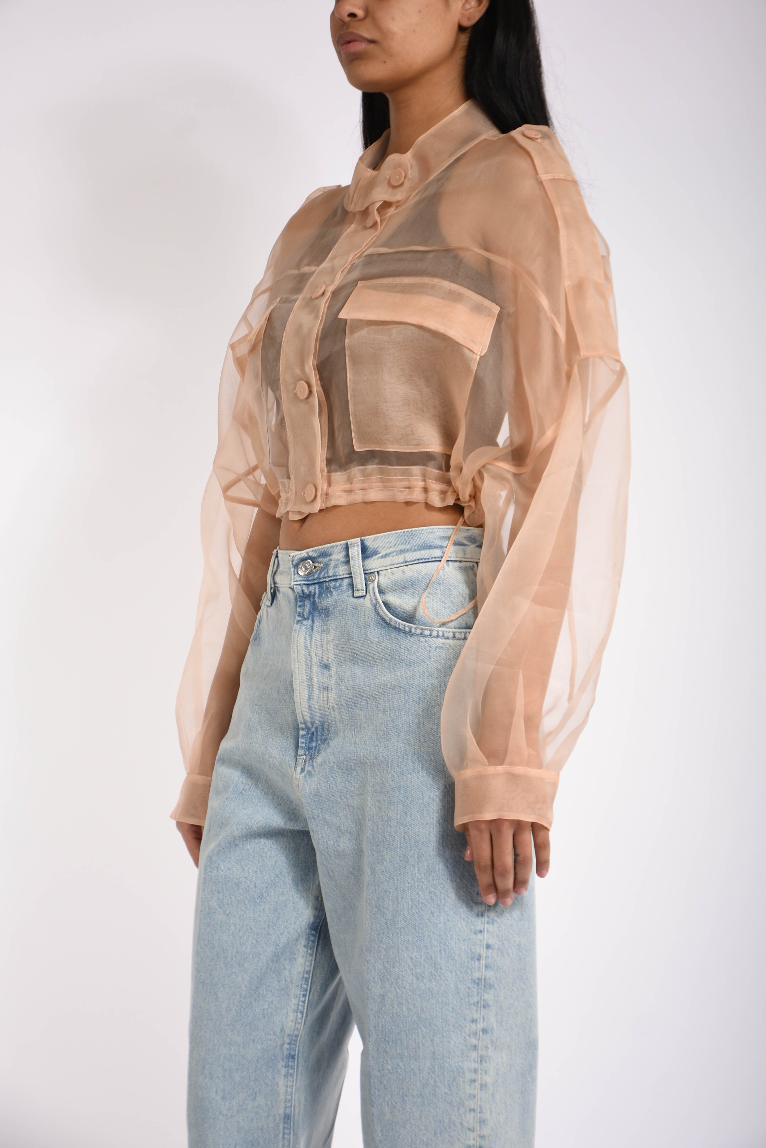 caban in organza longan