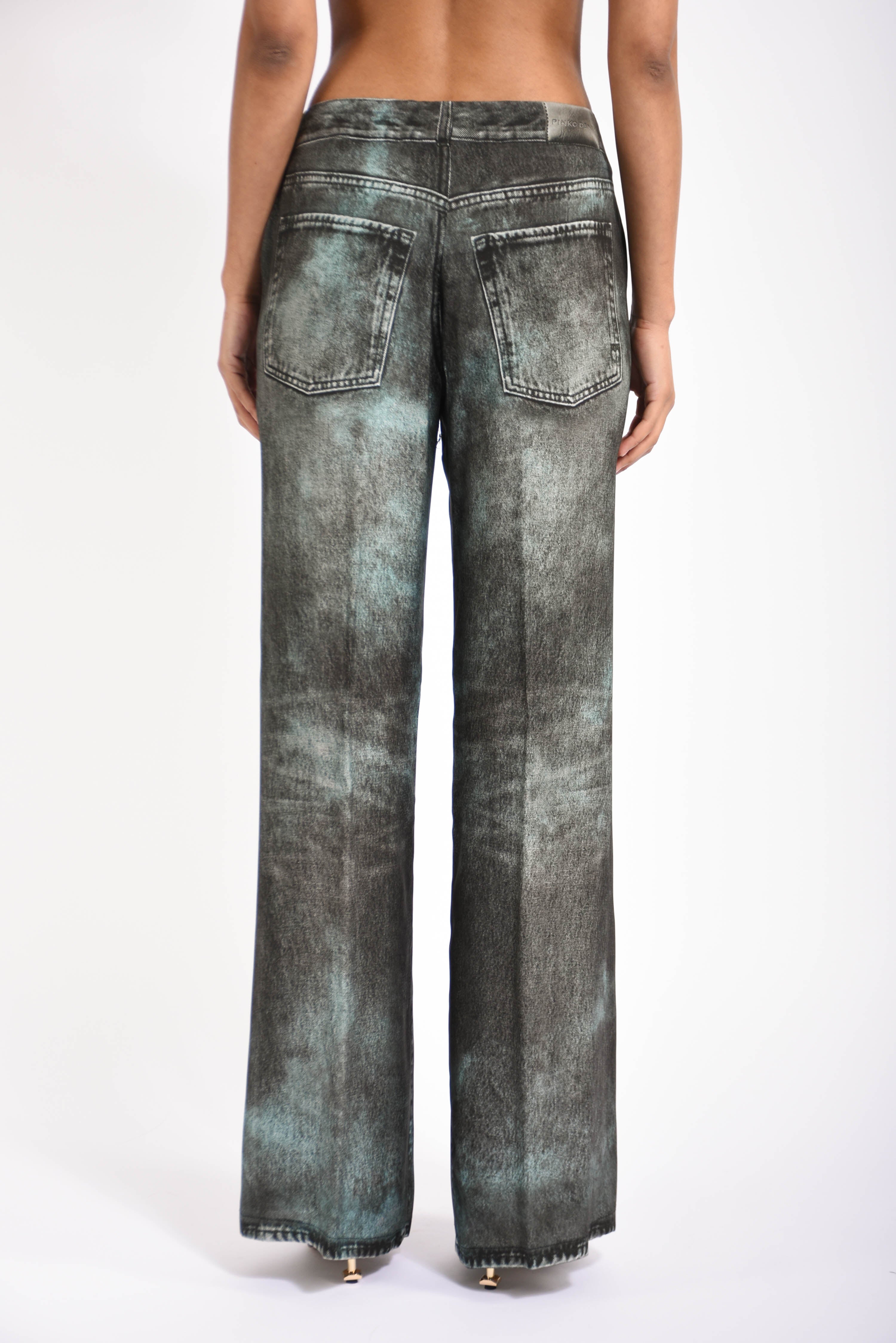 pantaloni in twill stampato ballata