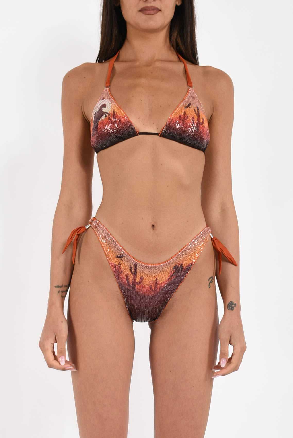Bikini Triangolo Paillettes Far West