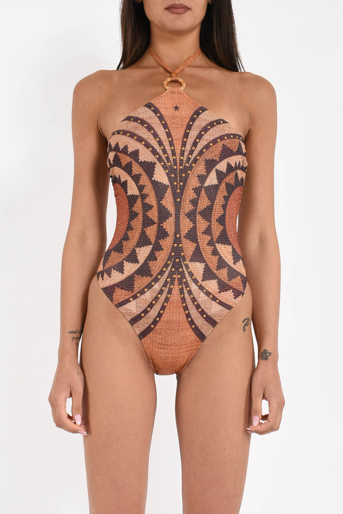 Costume Intero Borchie Intreccio Africano