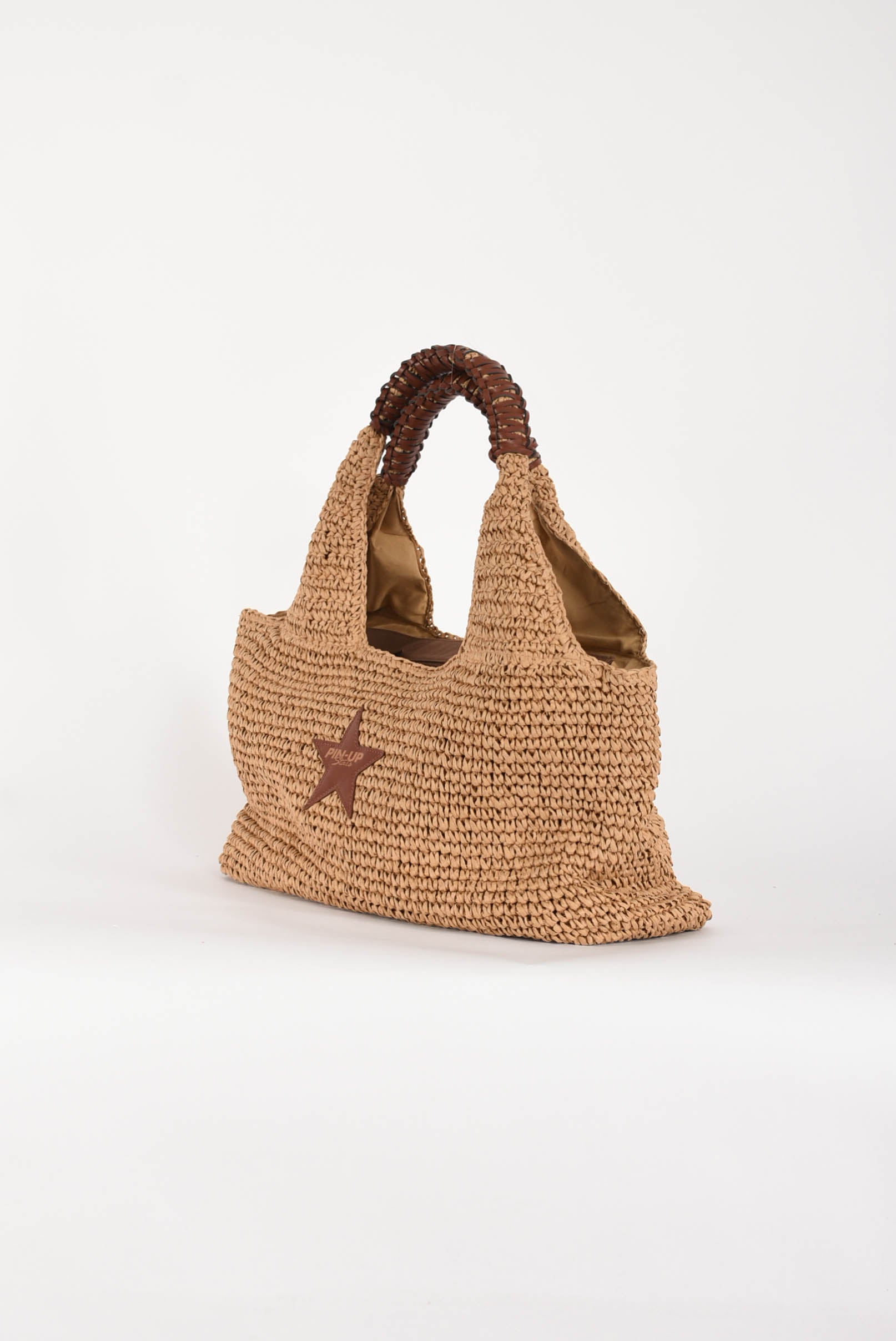 borsa shopper cesto paglia