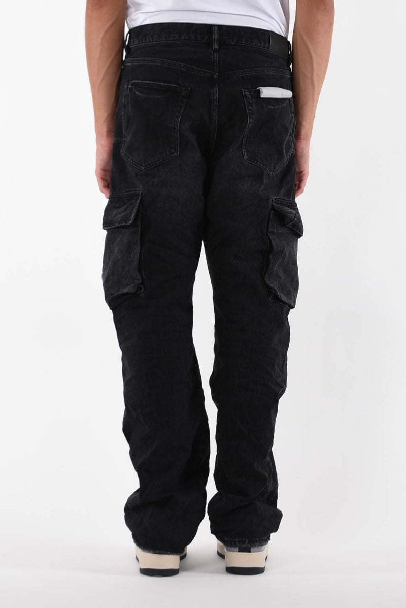 PURPLE Jeans relaxed cargo charcoal
