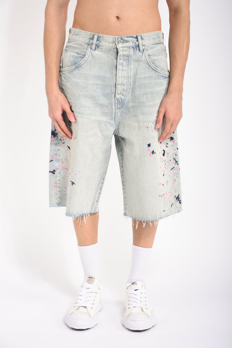 Bermuda splatter embroidery