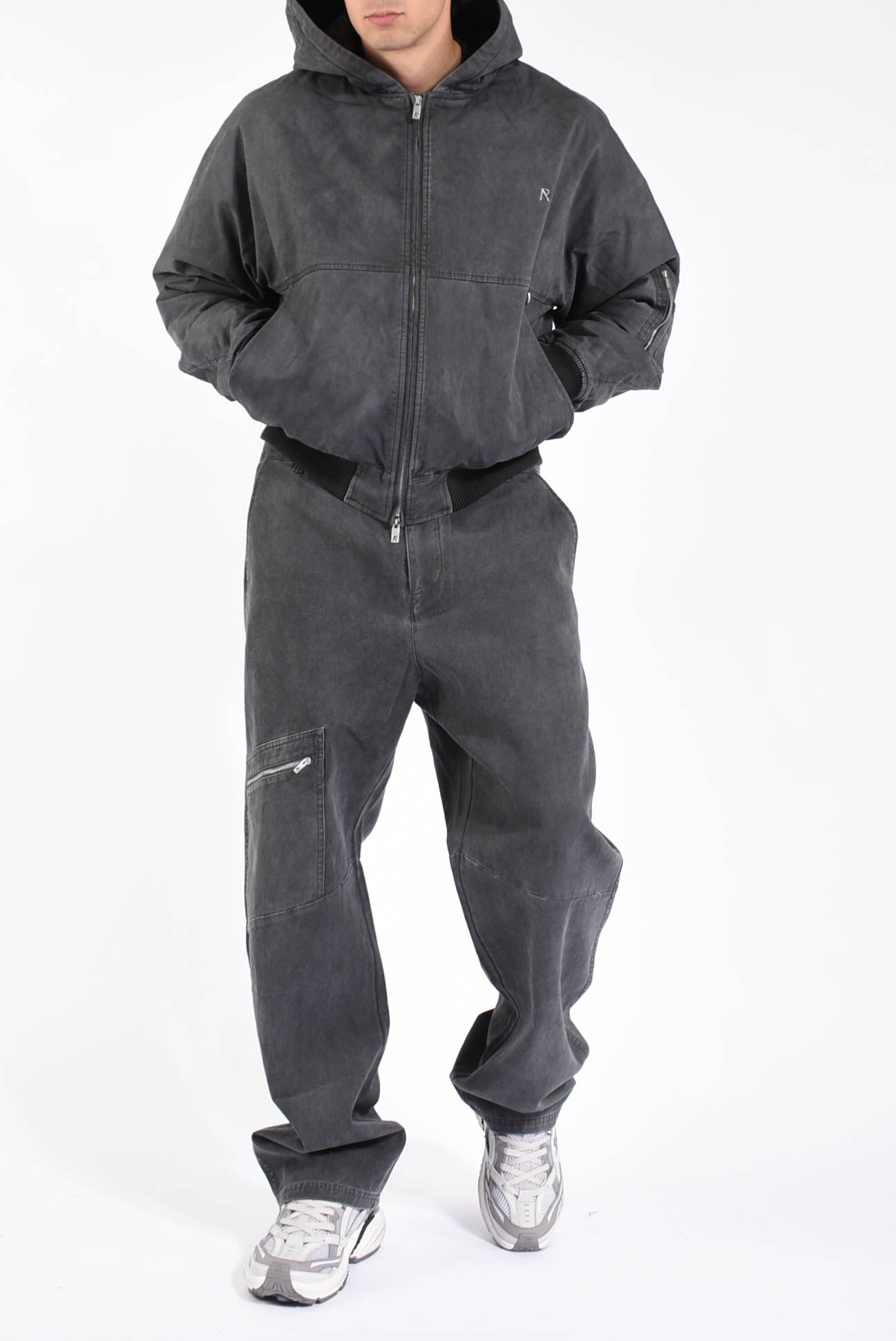 giubbino Hooded Bomber