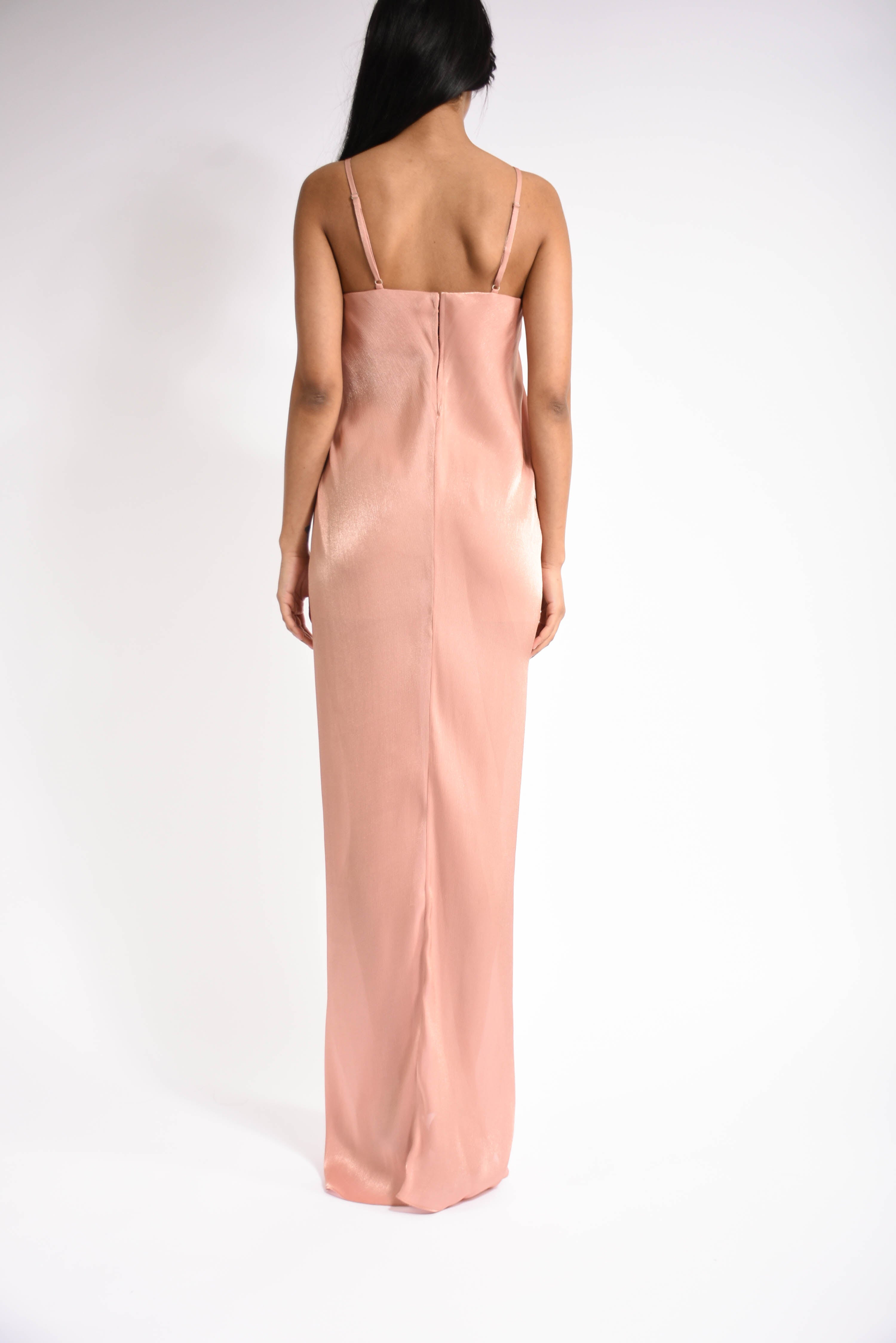 abito lungo in lurex