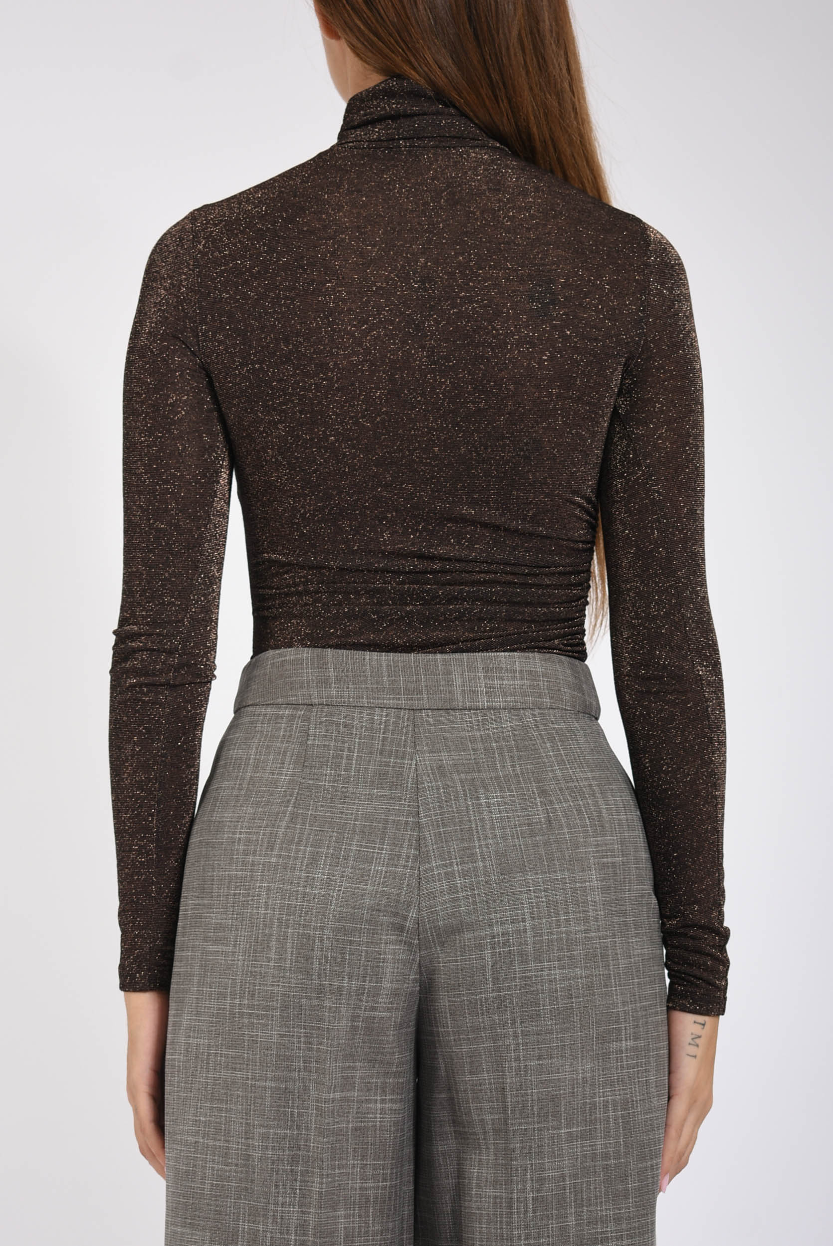 maglia in tulle lurex