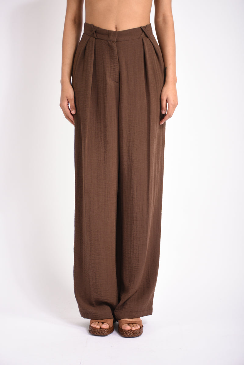 Pantaloni in tela fiammata