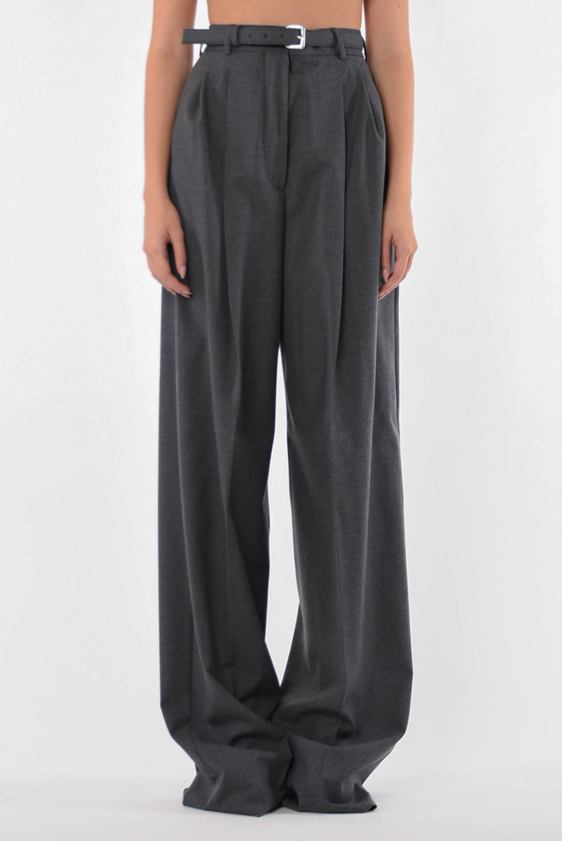 SPORTMAX pantaloni oversize in lana modello kiens