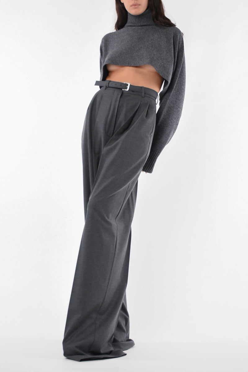 SPORTMAX pantaloni oversize in lana modello kiens