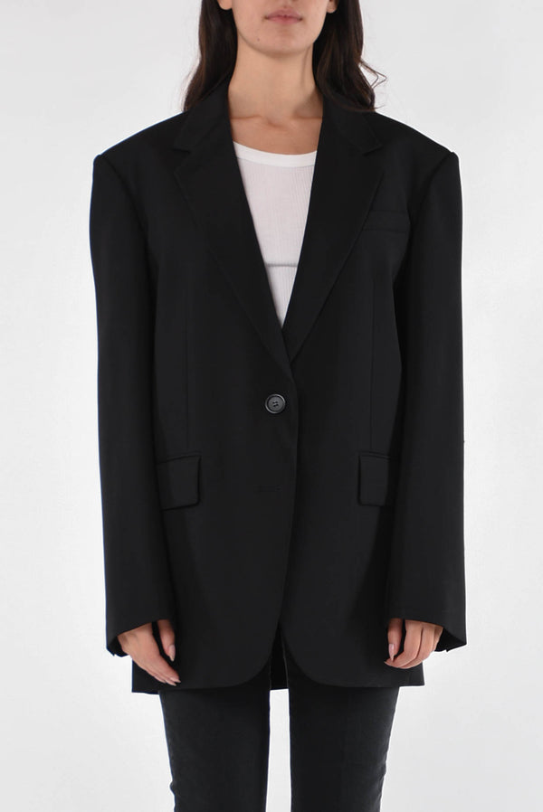 SPORTMAX giacca oversize in lana modello biella