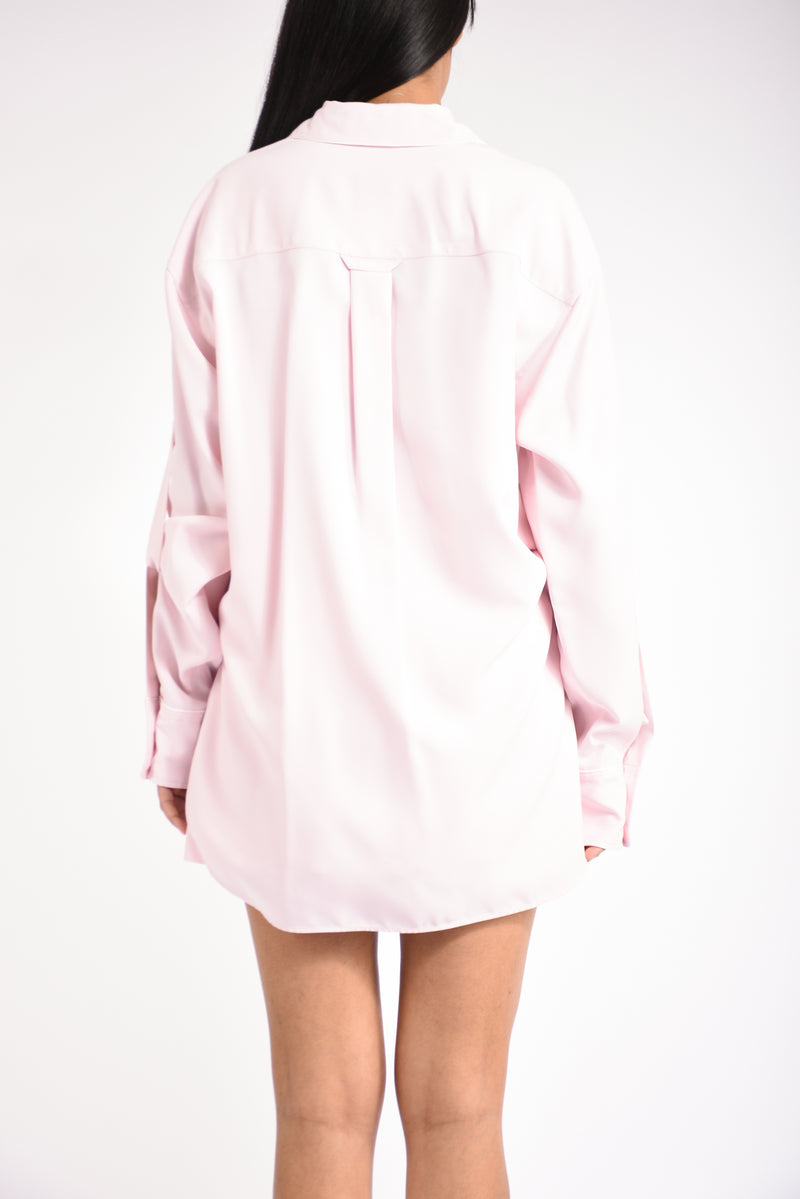 overshirt in raso cocco