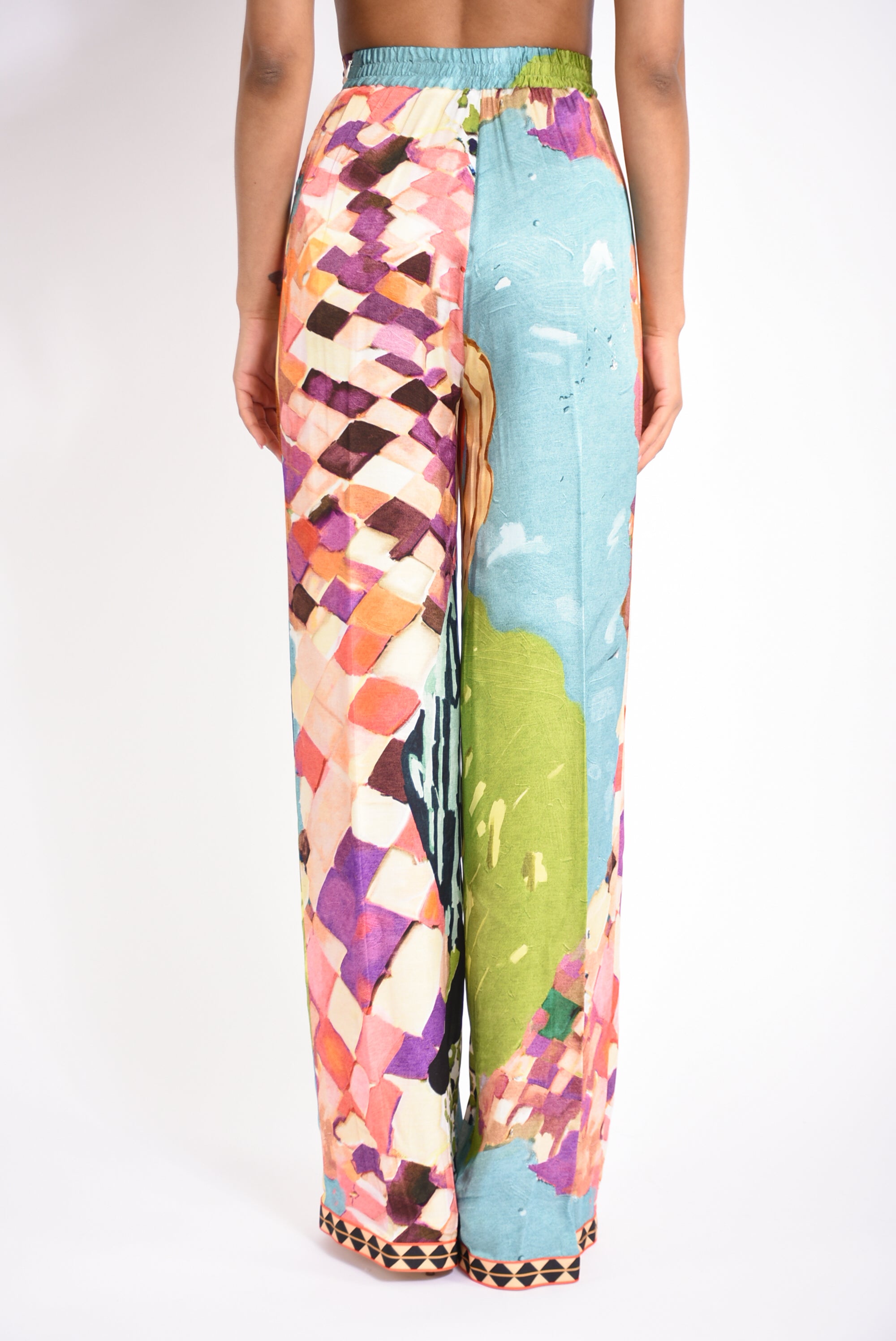 pantaloni in viscosa