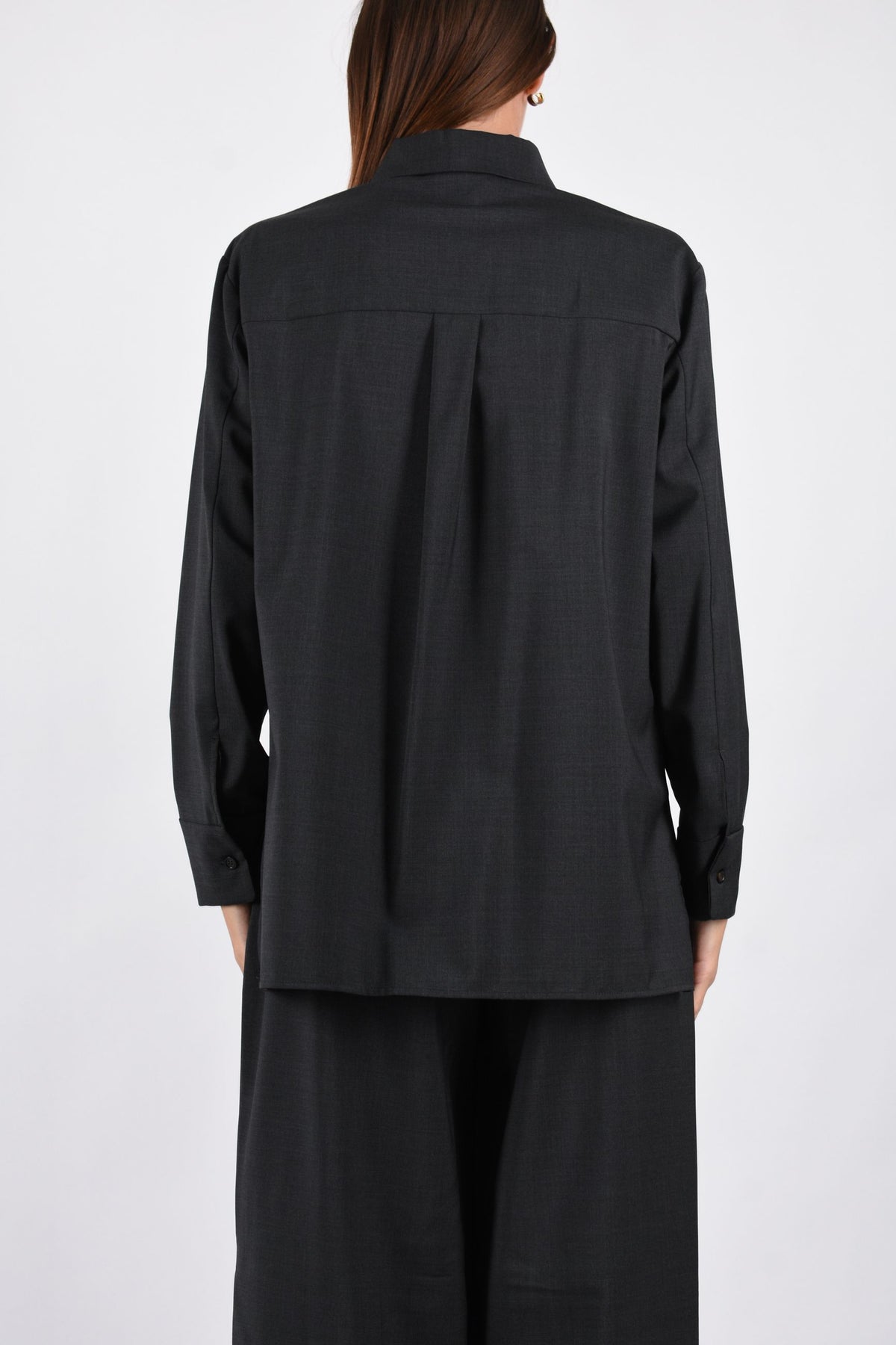 Camicia basic in tela di lana SMMOPERA 2629196061600